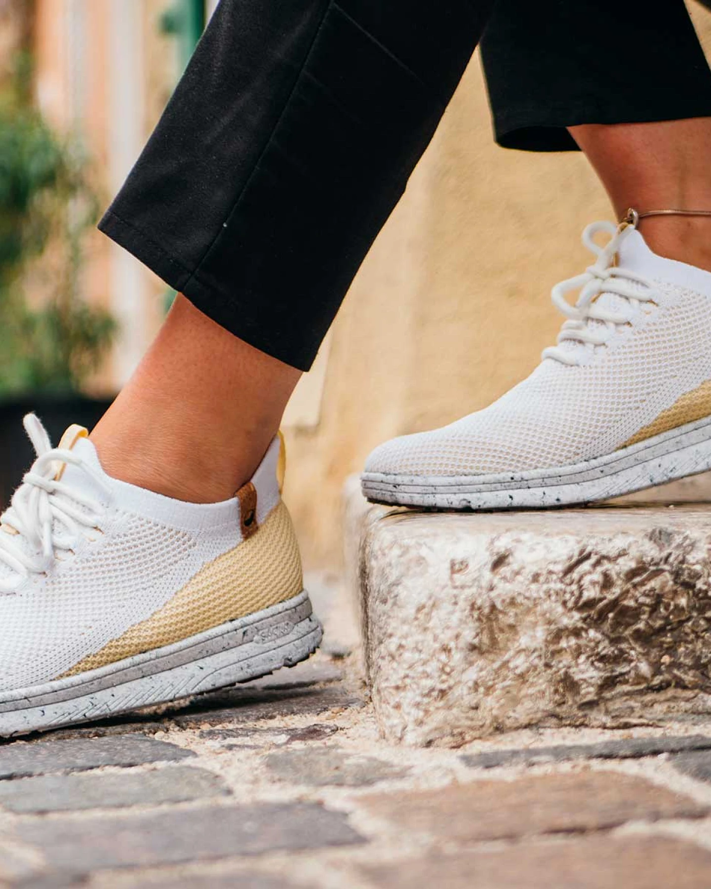 SAOLA Damen vegan Sneaker Damen Tsavo Weiß – Ansicht 2