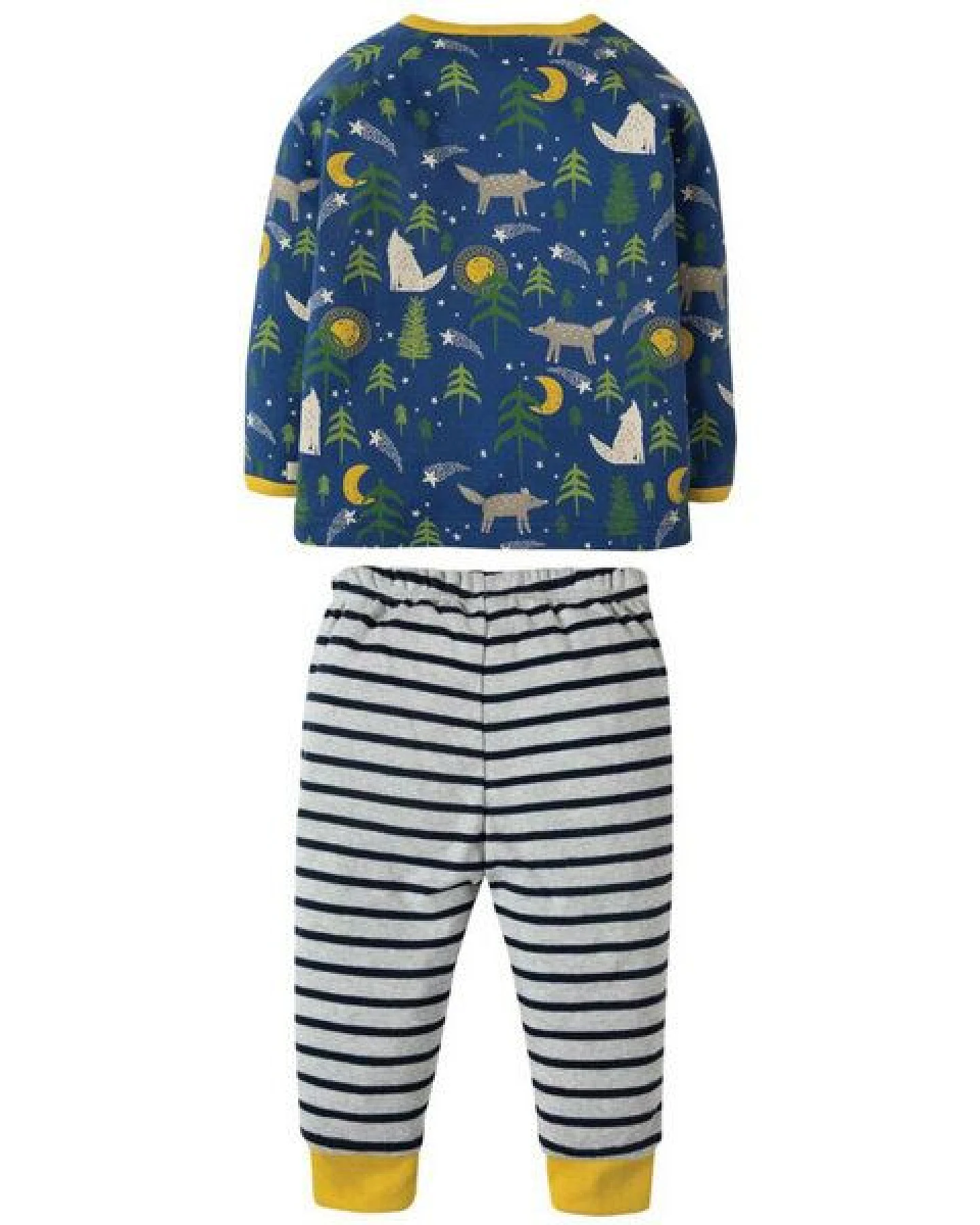 Frugi Schlafanzug Kleine Wölfe Stargaze Moonlit Night – Ansicht 3