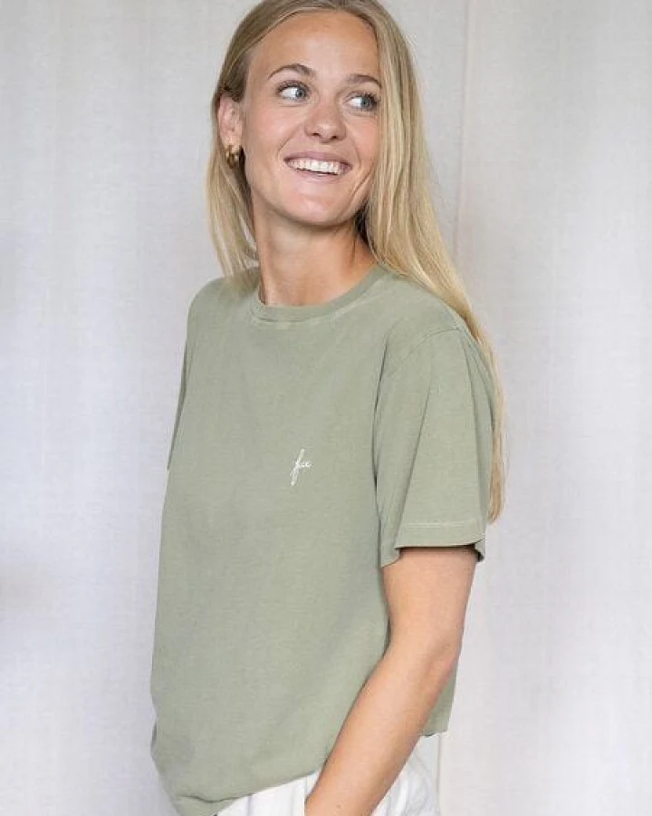 FUXBAU Frauen fux T-Shirt - seegrün, seeblau & rot