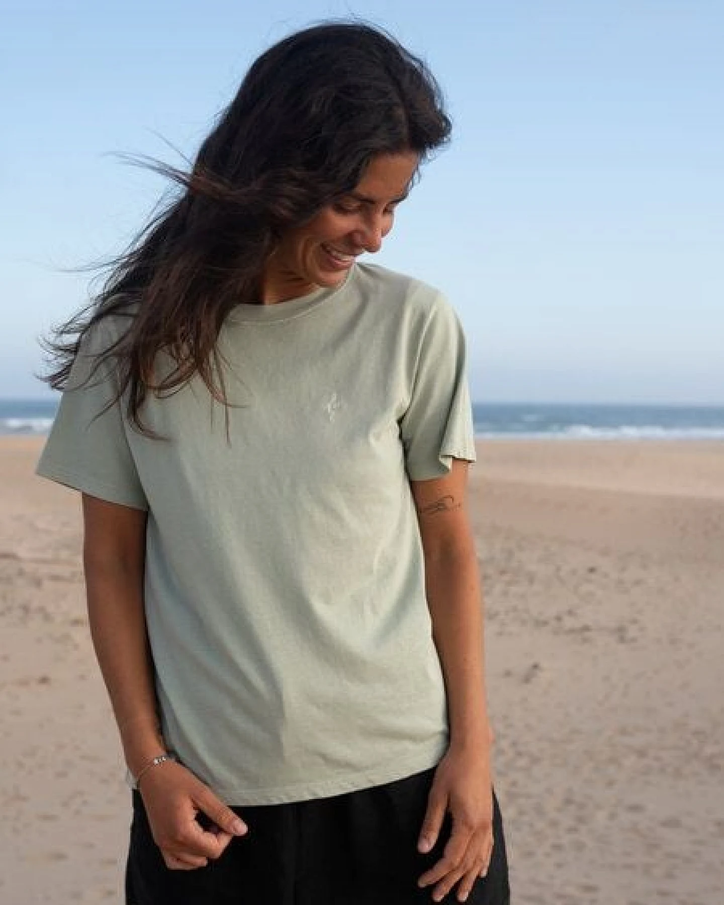 FUXBAU Frauen fux T-Shirt - seegrün, seeblau & rot – Ansicht 4