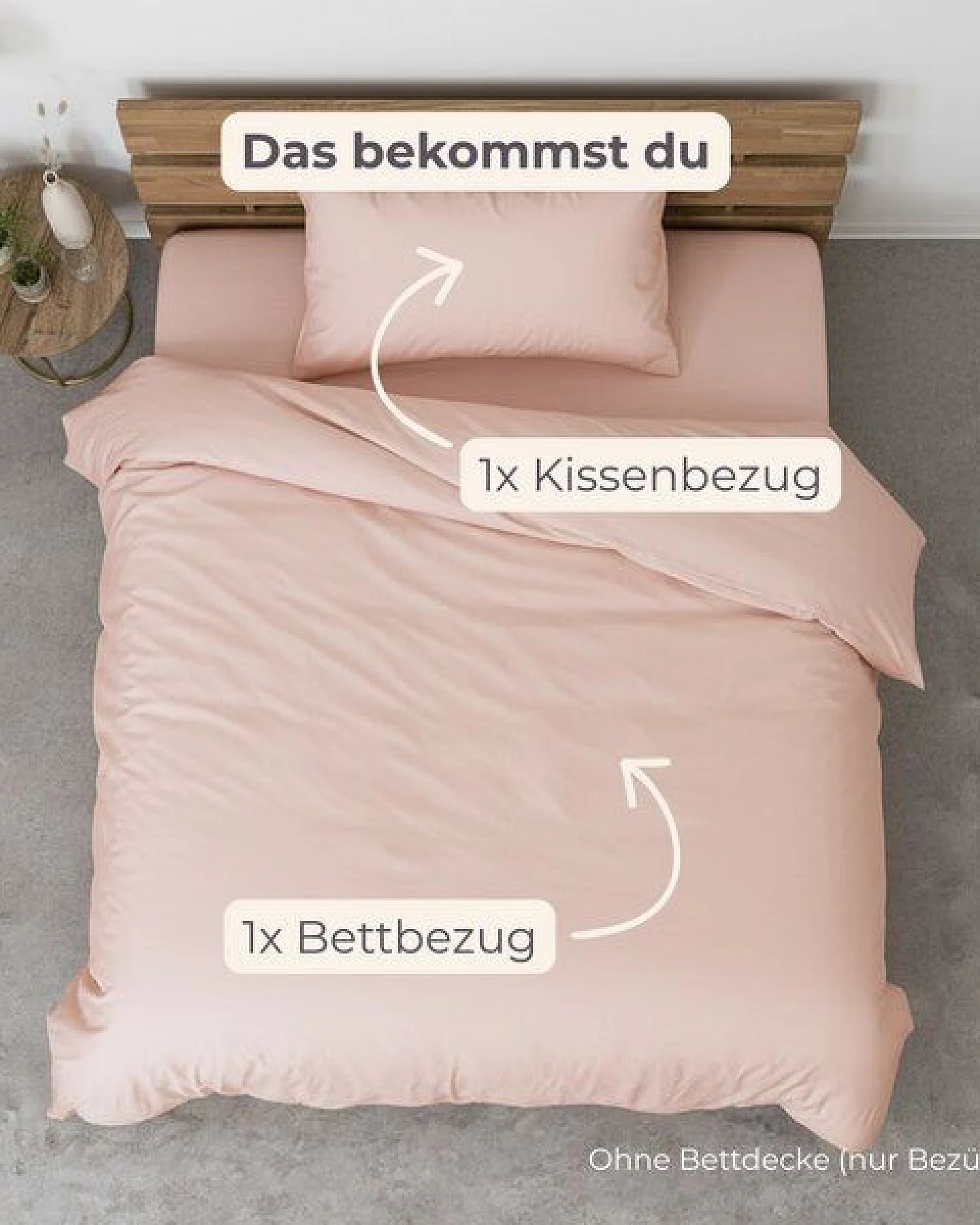 AGA.PIE Bettwäsche-Set aus 100% Lyocell aus Bambuscellulose, für Allergiker – Ansicht 2