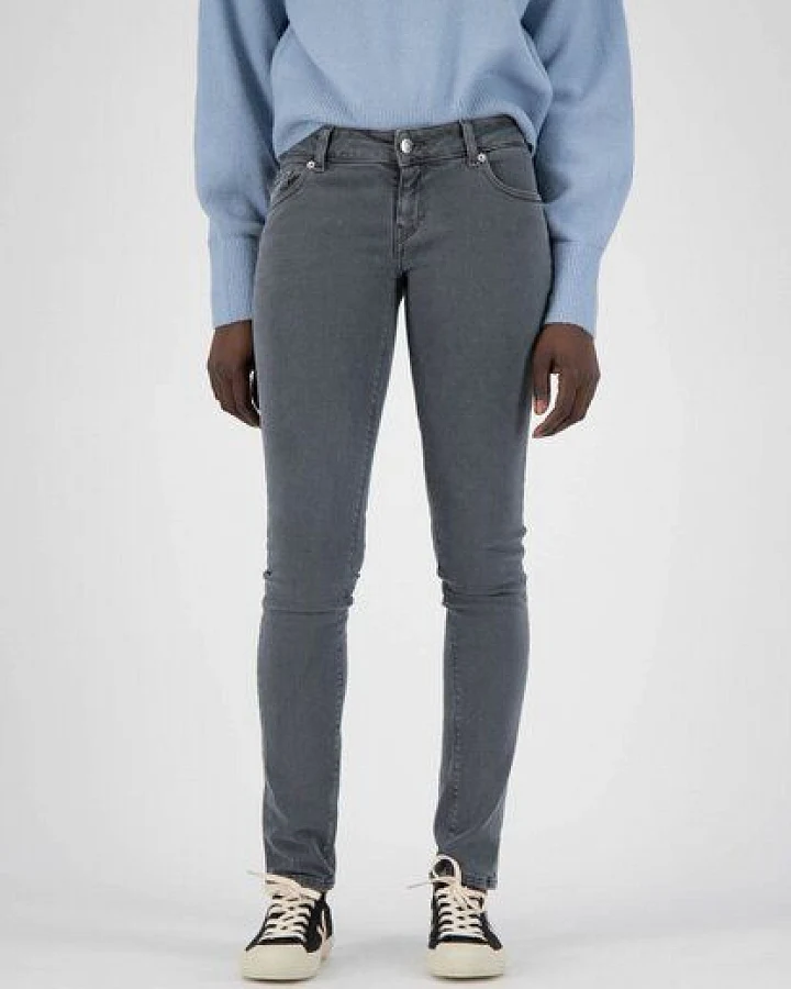 MUD Jeans Damen Jeans "Skinny Lilly - O3 Grey"