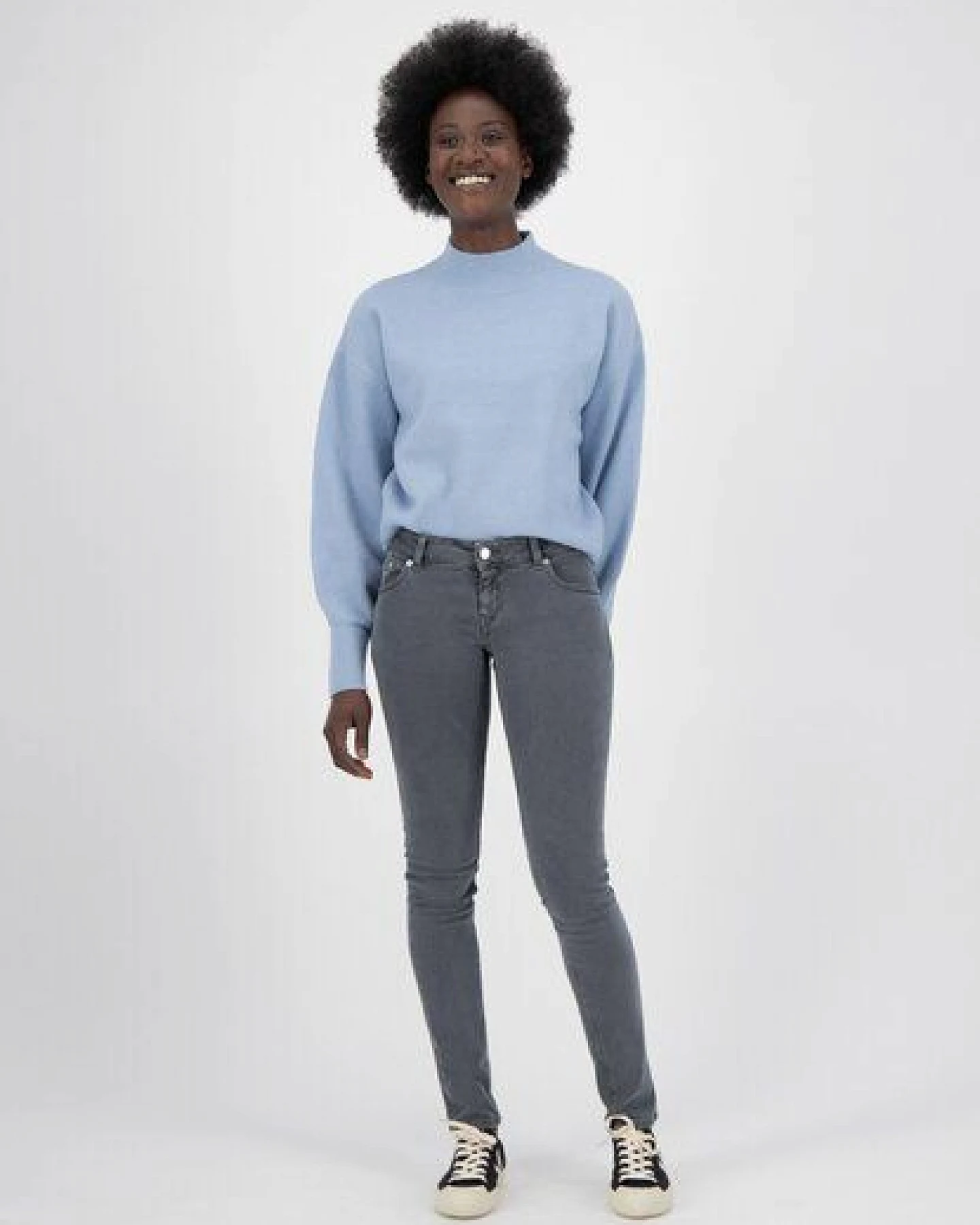 MUD Jeans Damen Jeans "Skinny Lilly - O3 Grey" – Ansicht 2
