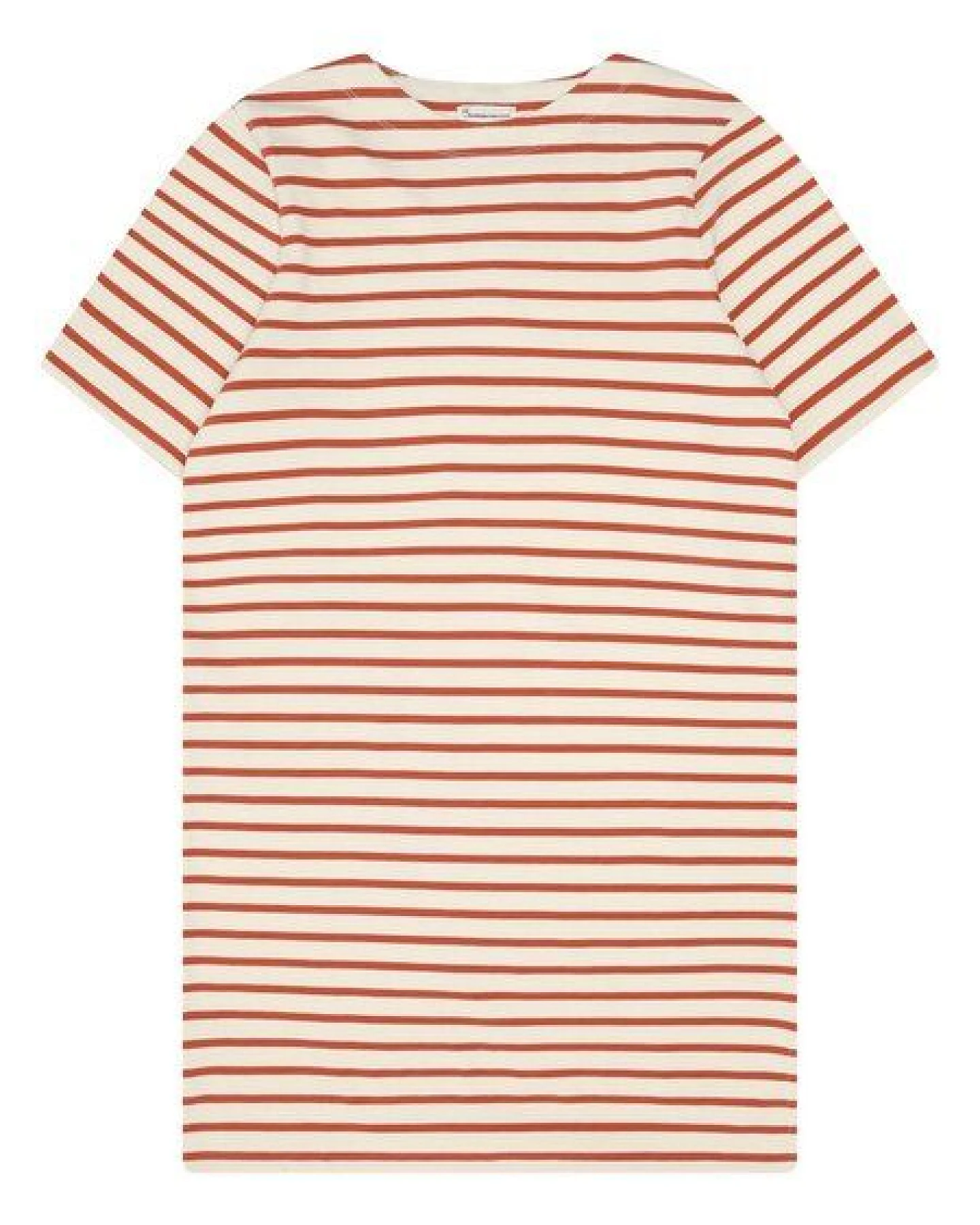 KnowledgeCotton Apparel T-Shirt-Kleid mit Streifen aus Bio-Baumwolle – Ansicht 2