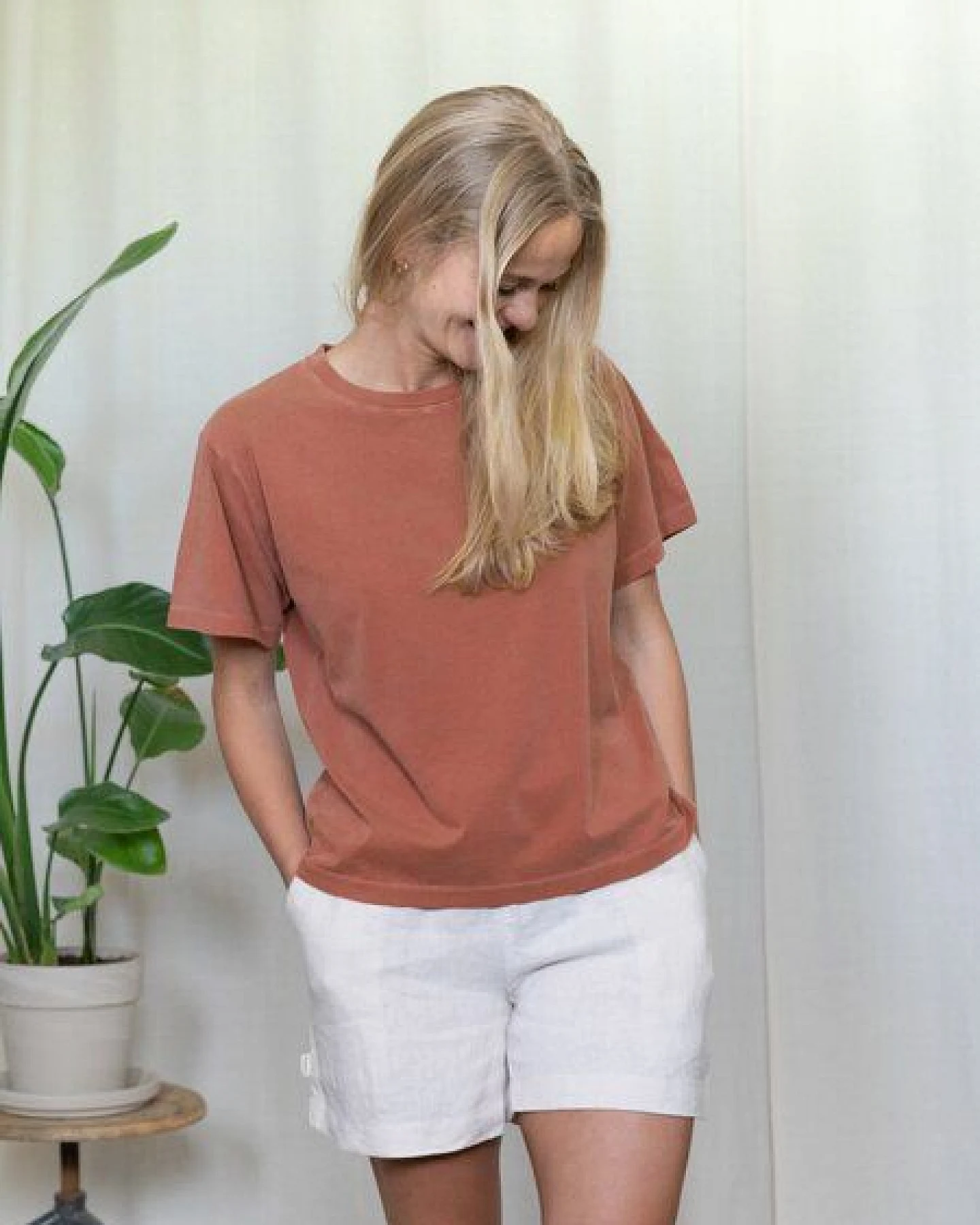 FUXBAU Frauen fux T-Shirt - seegrün, seeblau & rot – Ansicht 3