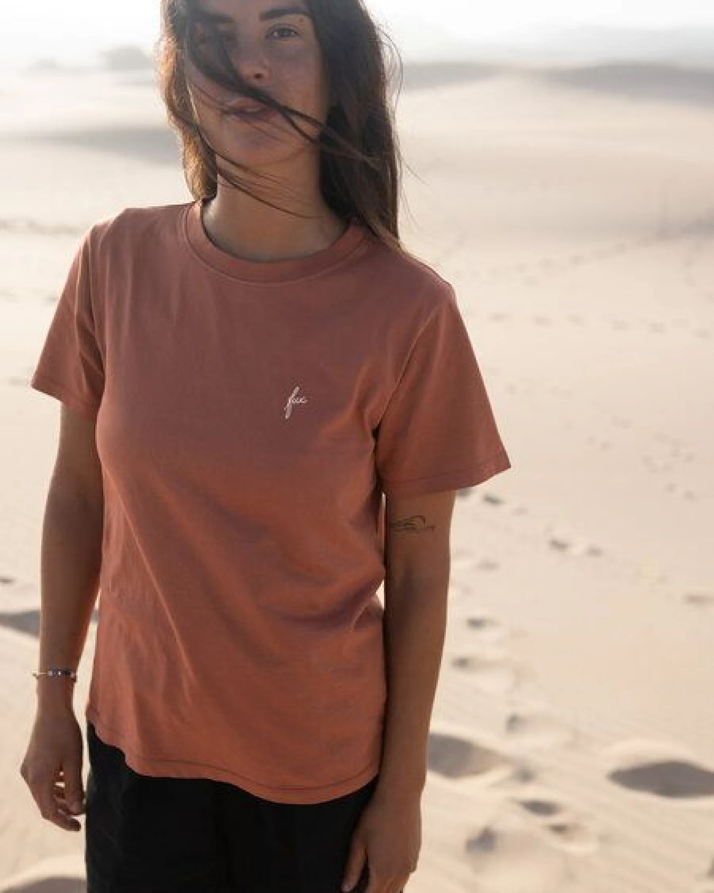 FUXBAU Frauen fux T-Shirt - seegrün, seeblau & rot – Ansicht 4