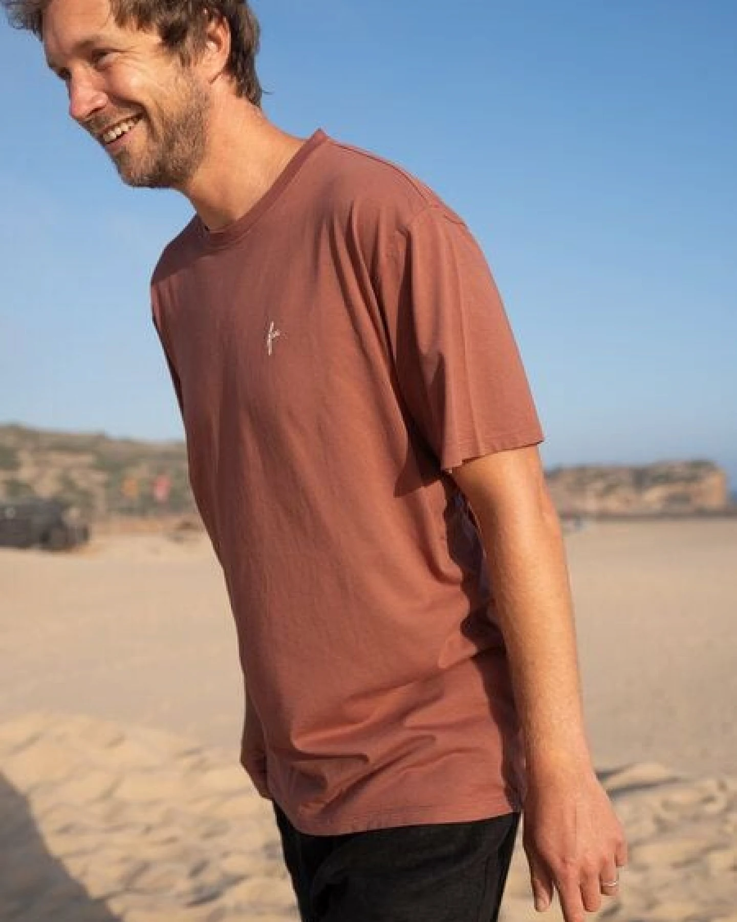 FUXBAU Männer fux T-Shirt - seegrün, seeblau & rot – Ansicht 3