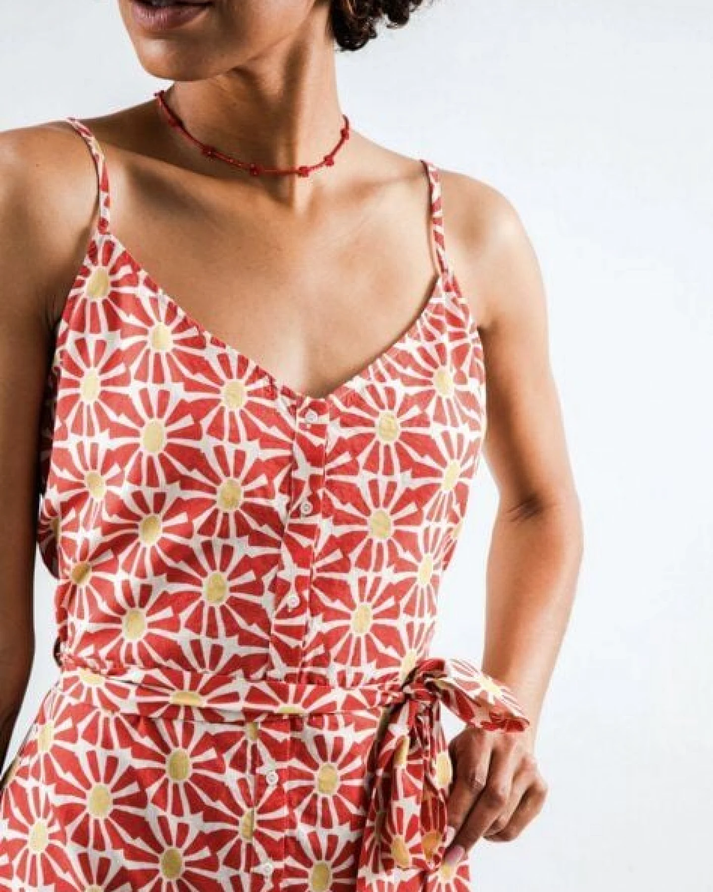 Brava Fabrics Marisol Strap Dress Red – Ansicht 3