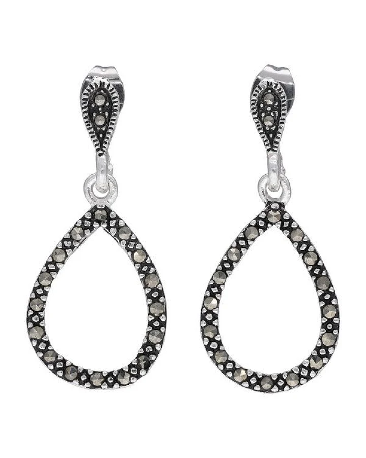pakilia Silber Ohrringe Regentropfen Fair-Trade und handmade