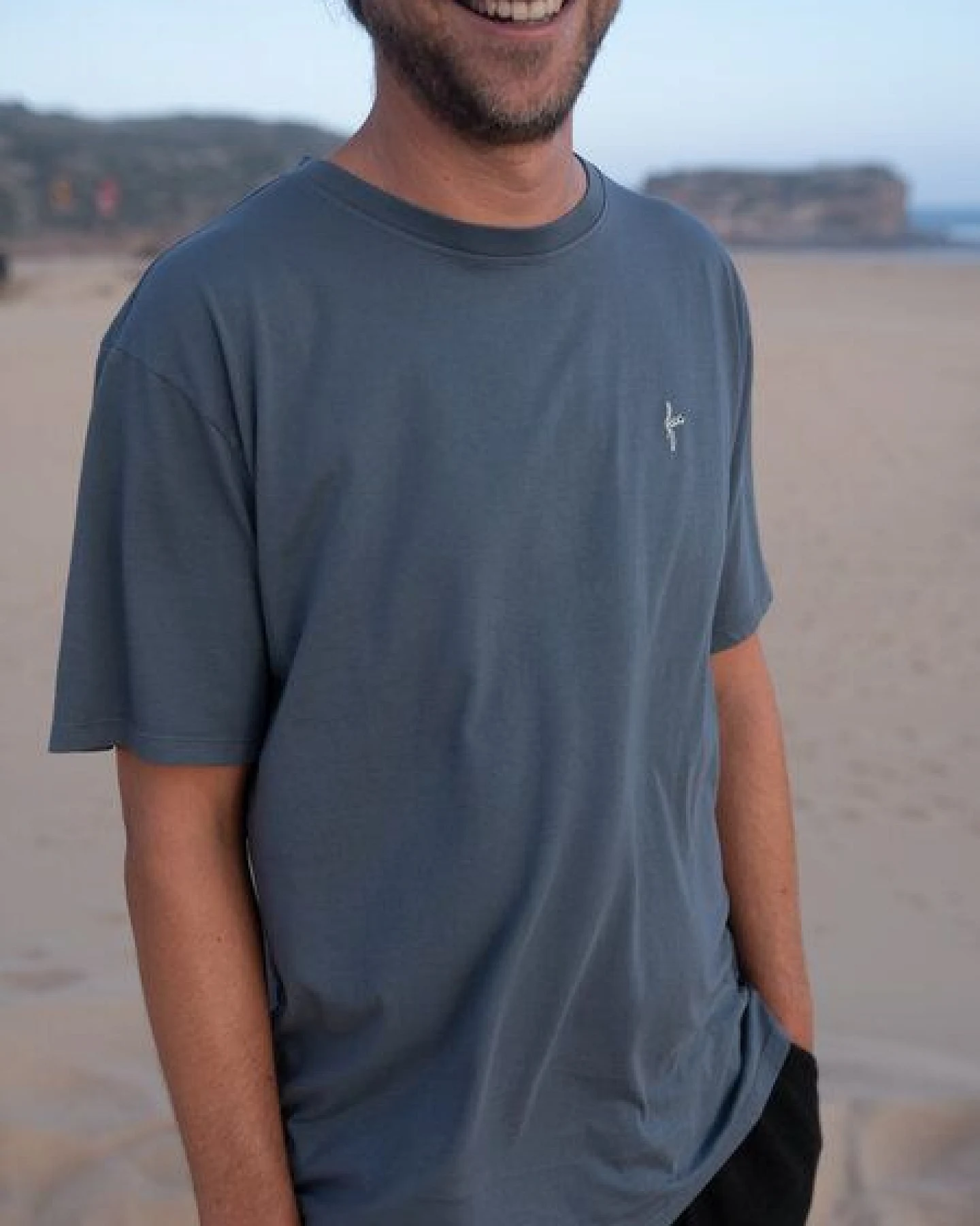 FUXBAU Männer fux T-Shirt - seegrün, seeblau & rot – Ansicht 3