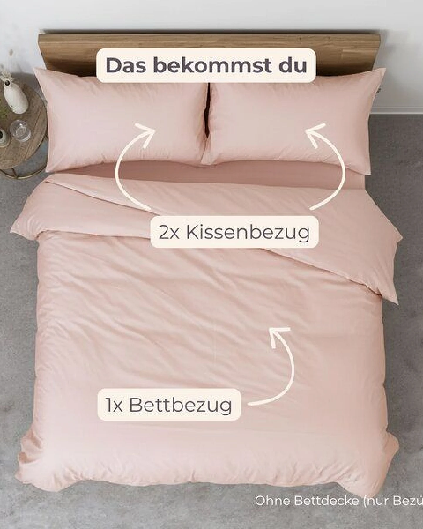 AGA.PIE Bettwäsche-Set aus 100% Lyocell aus Bambuscellulose, für Allergiker – Ansicht 2