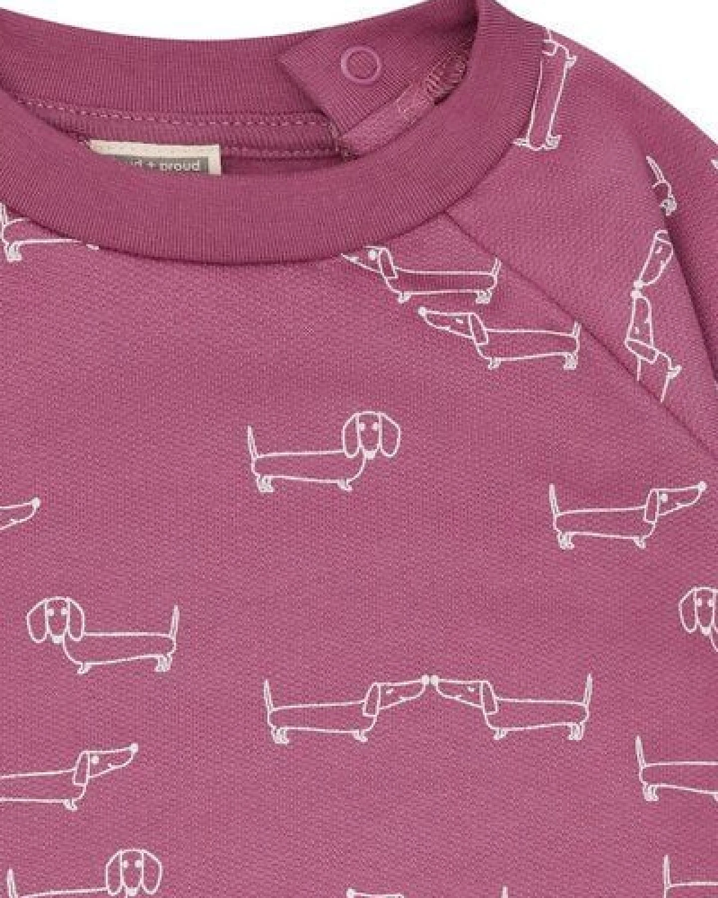 loud + proud Babys & Kinder Sweatshirt mit Alloverdruck, GOTS-zertifiziert – Ansicht 3