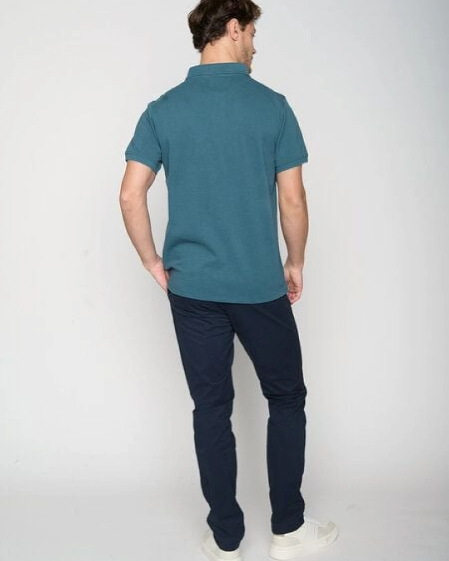 GREENBOMB Animal Seagull Strike - Sportliches Polo aus Baumwoll-Mix / hochwertiger Print / GOTS / Fair & Vegan – Ansicht 4