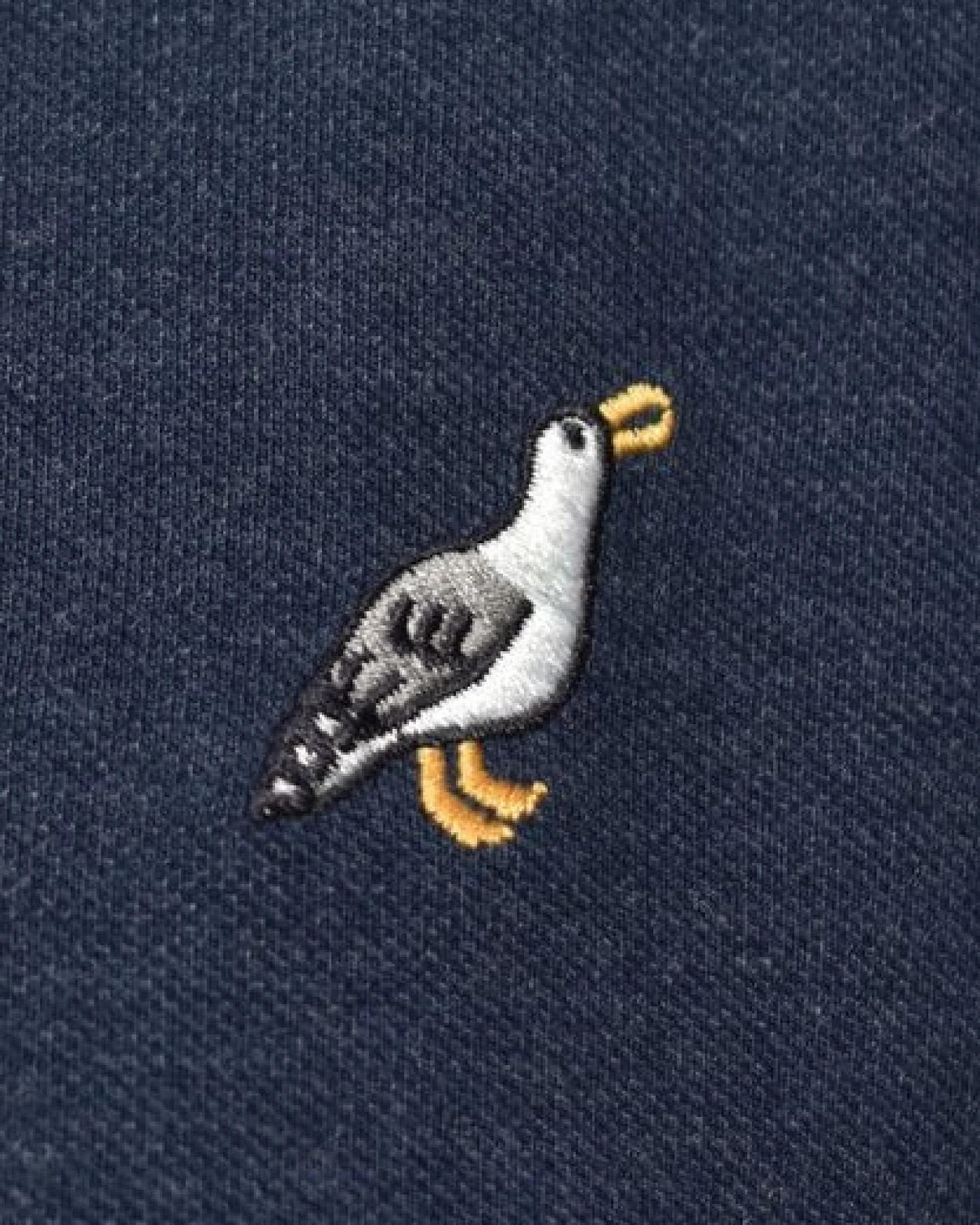 GREENBOMB Animal Seagull Strike - Sportliches Polo aus Baumwoll-Mix / hochwertiger Print / GOTS / Fair & Vegan – Ansicht 2