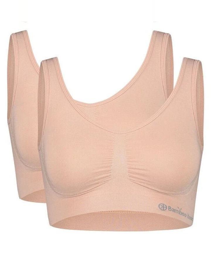 Bamboo Basics Nahtloser BH NOVA mit Bambusviskose, 2er Pack
