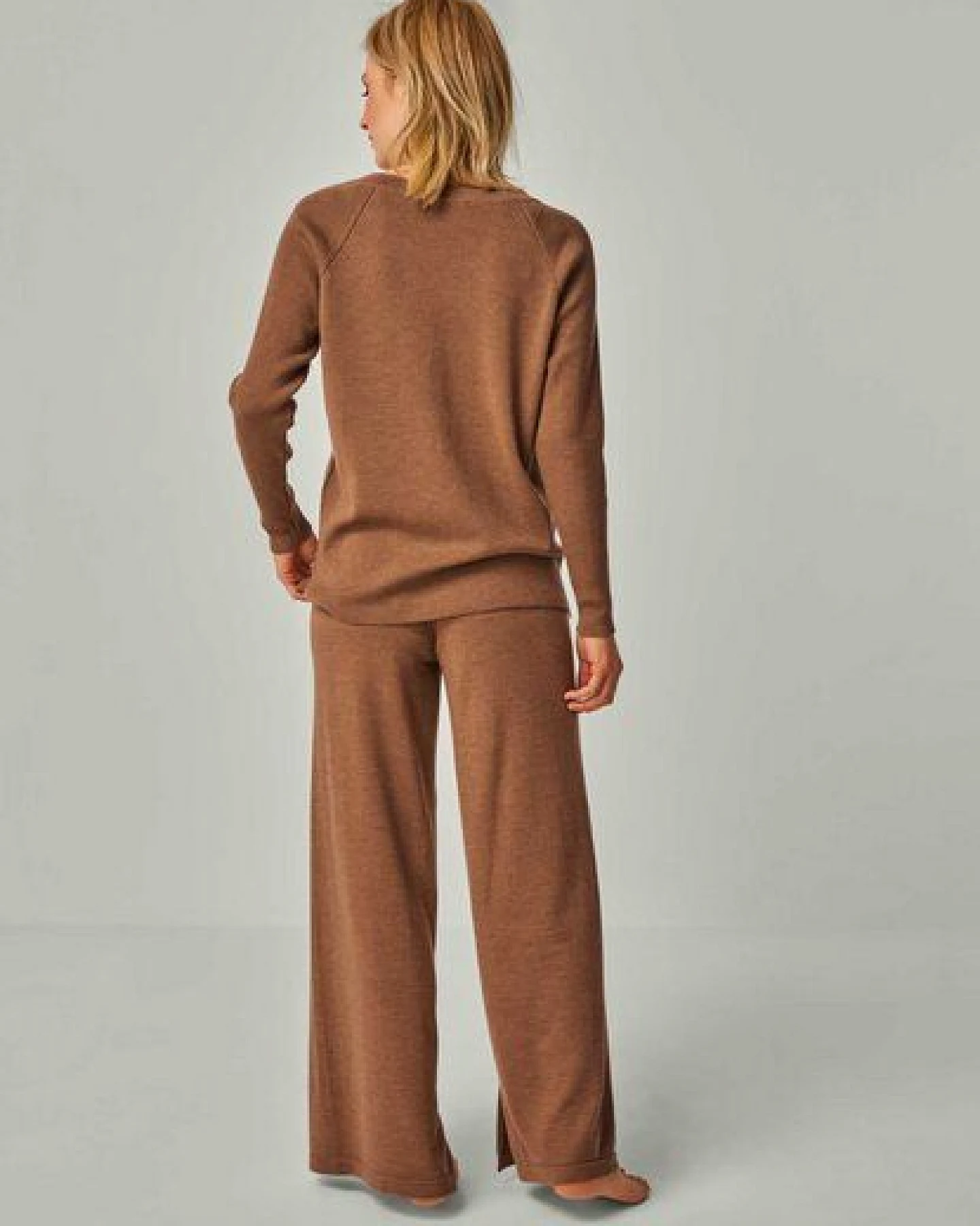 YOU LOOK PERFECT Merino Loungewear Set „Strickpullover Dorina & Strickhose Bailey" – Ansicht 3