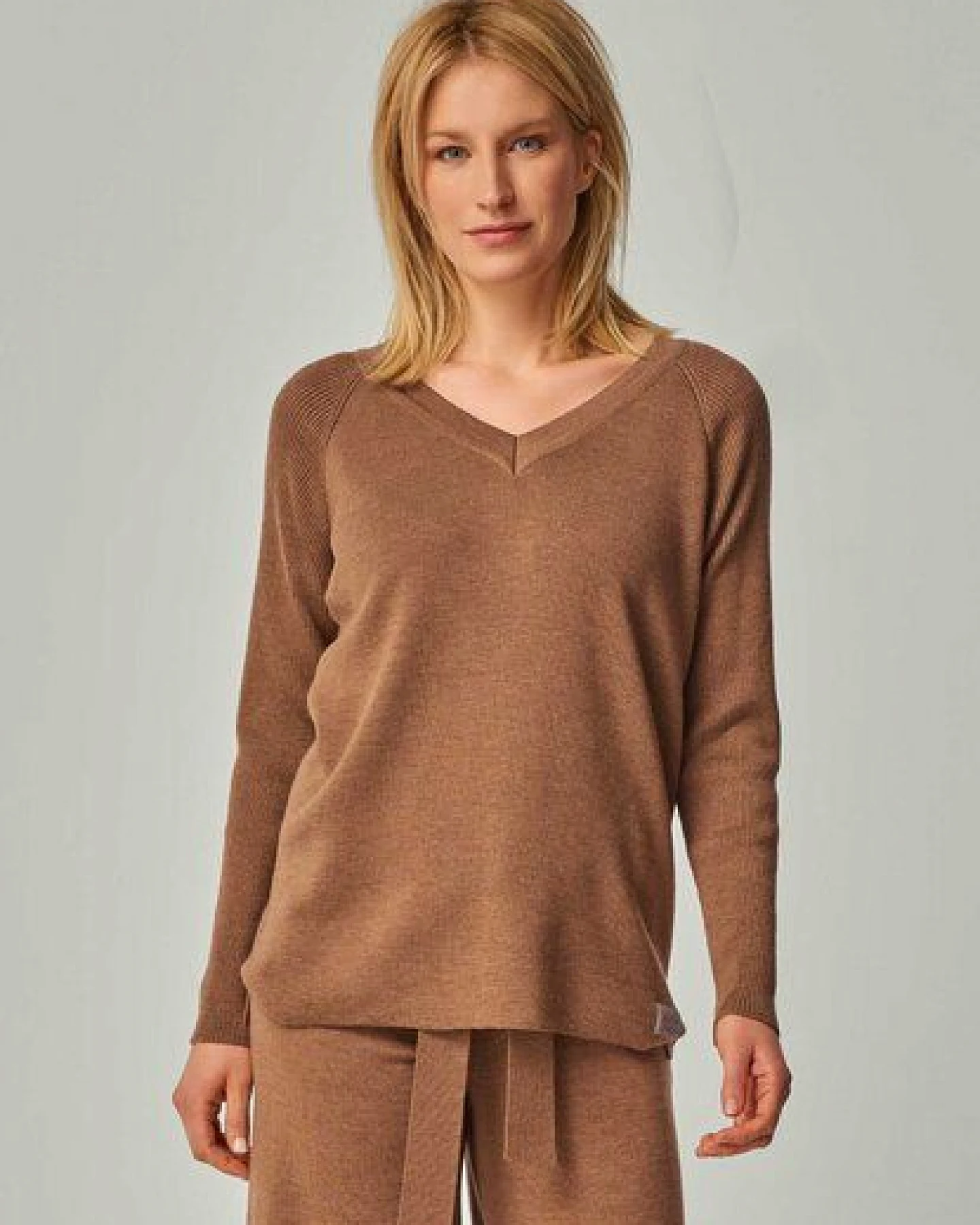 YOU LOOK PERFECT Merino Loungewear Set „Strickpullover Dorina & Strickhose Bailey" – Ansicht 4