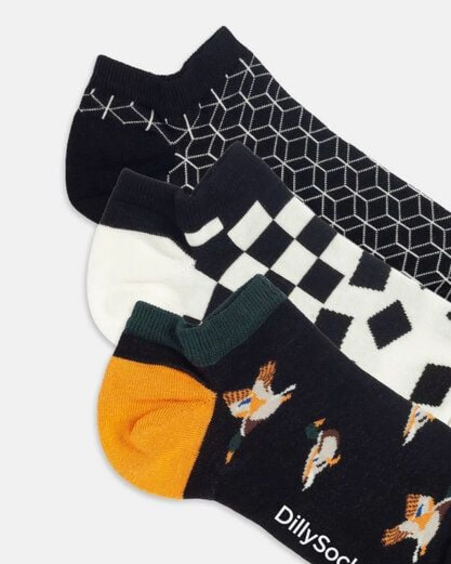 DillySocks Sneakersocken „Short Duck Geometrics“ – Ansicht 2