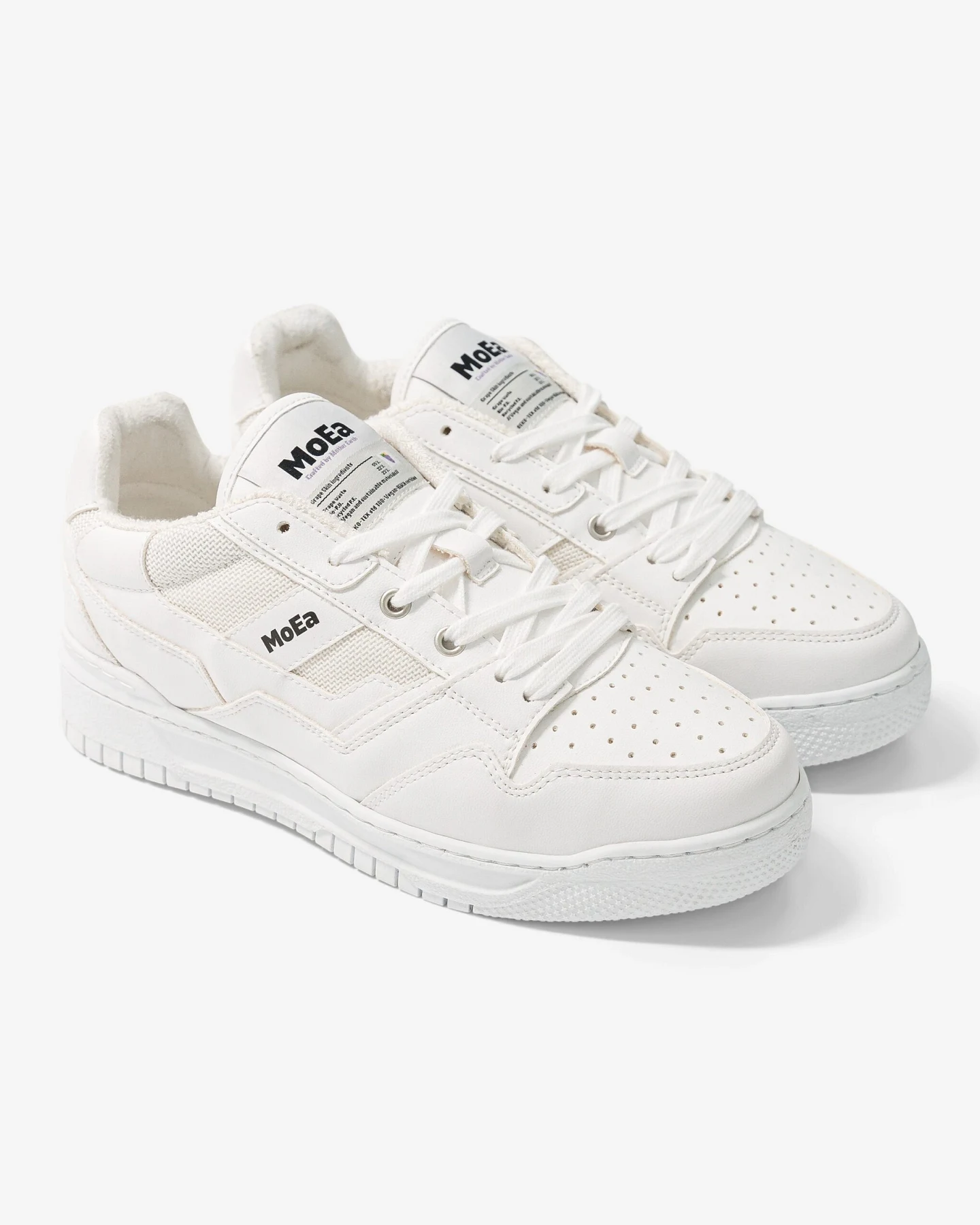 MoEa Herren vegan Sneaker Gen2 Trauben Voll Weiß – Ansicht 2
