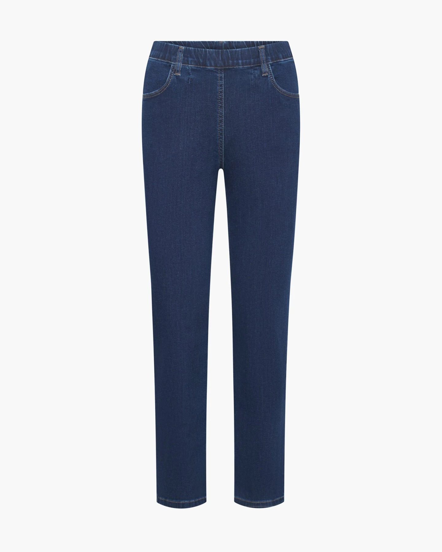 LAURIE Damen vegan Jeans Kelly Regular Short Length Dunkelblau – Ansicht 2