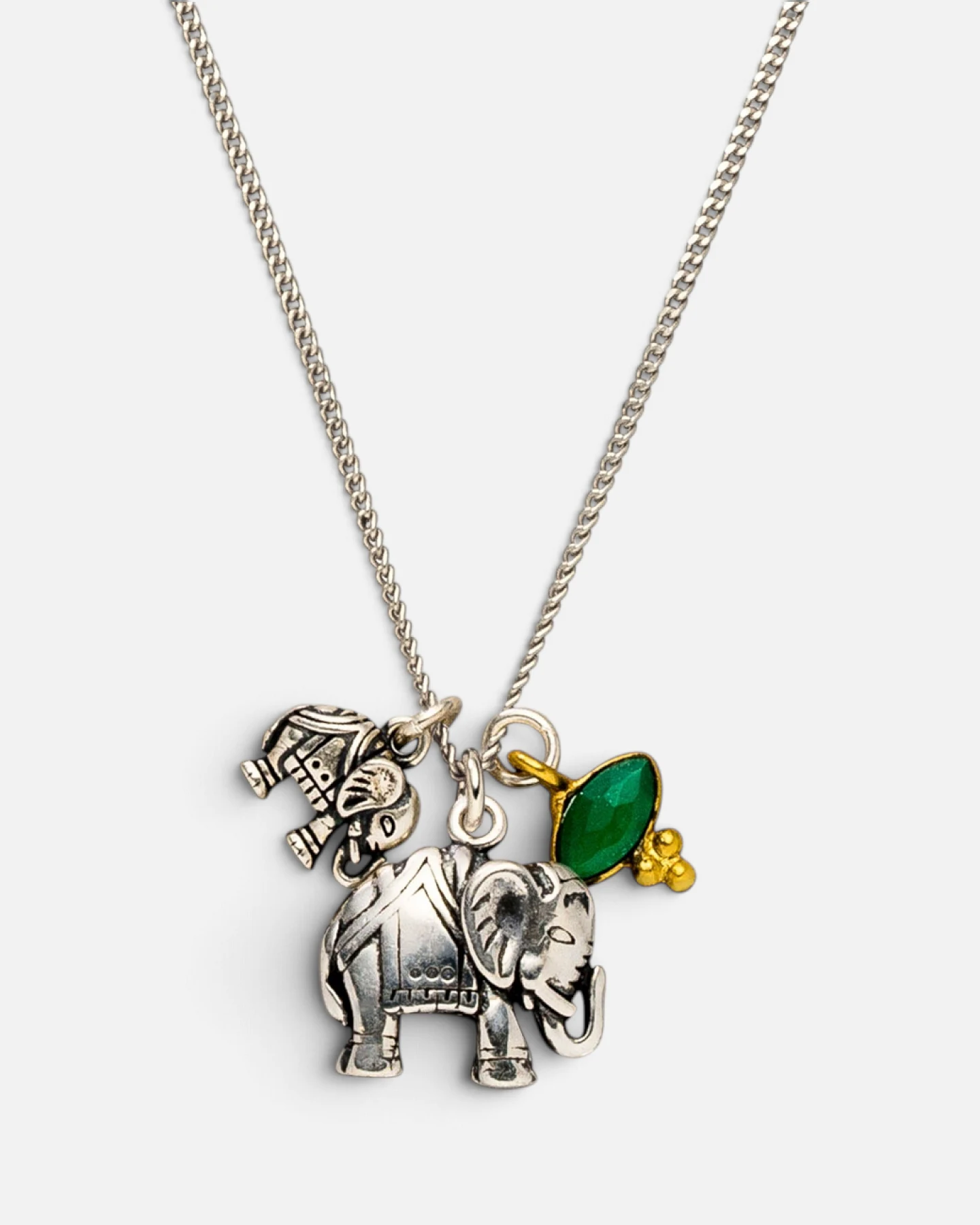 Hoffnungsträger Elefanten-Kette Deep Connection - Silber – Ansicht 2