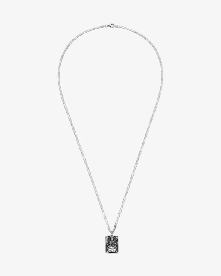 Hoffnungsträger Ganesha Kette Amulett „Optimist“, Silber