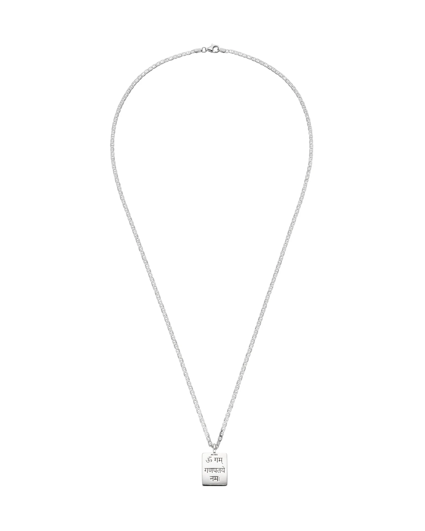 Hoffnungsträger Ganesha Kette Amulett „Optimist“, Silber – Ansicht 5