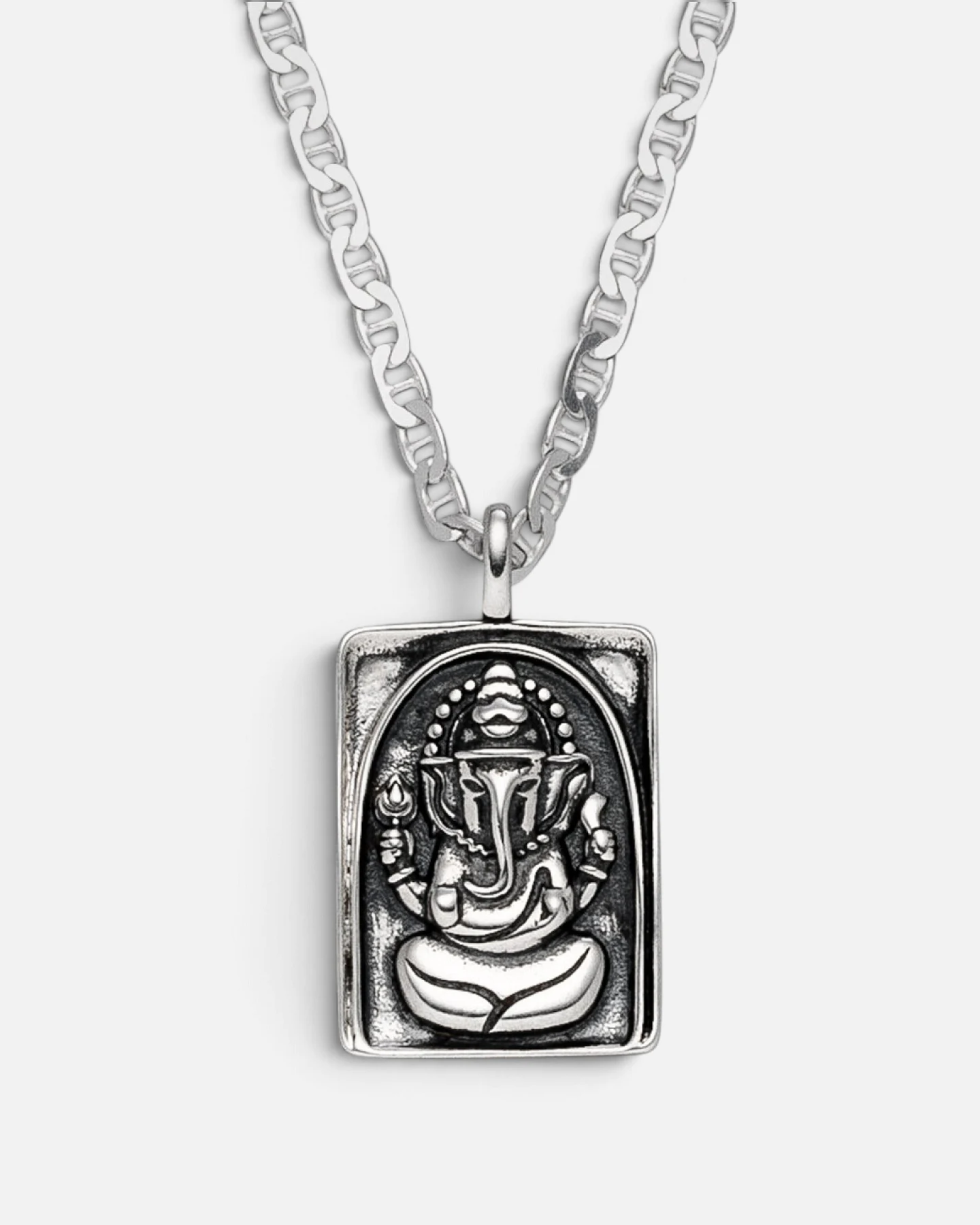 Hoffnungsträger Ganesha Kette Amulett Optimist - Silber – Ansicht 2