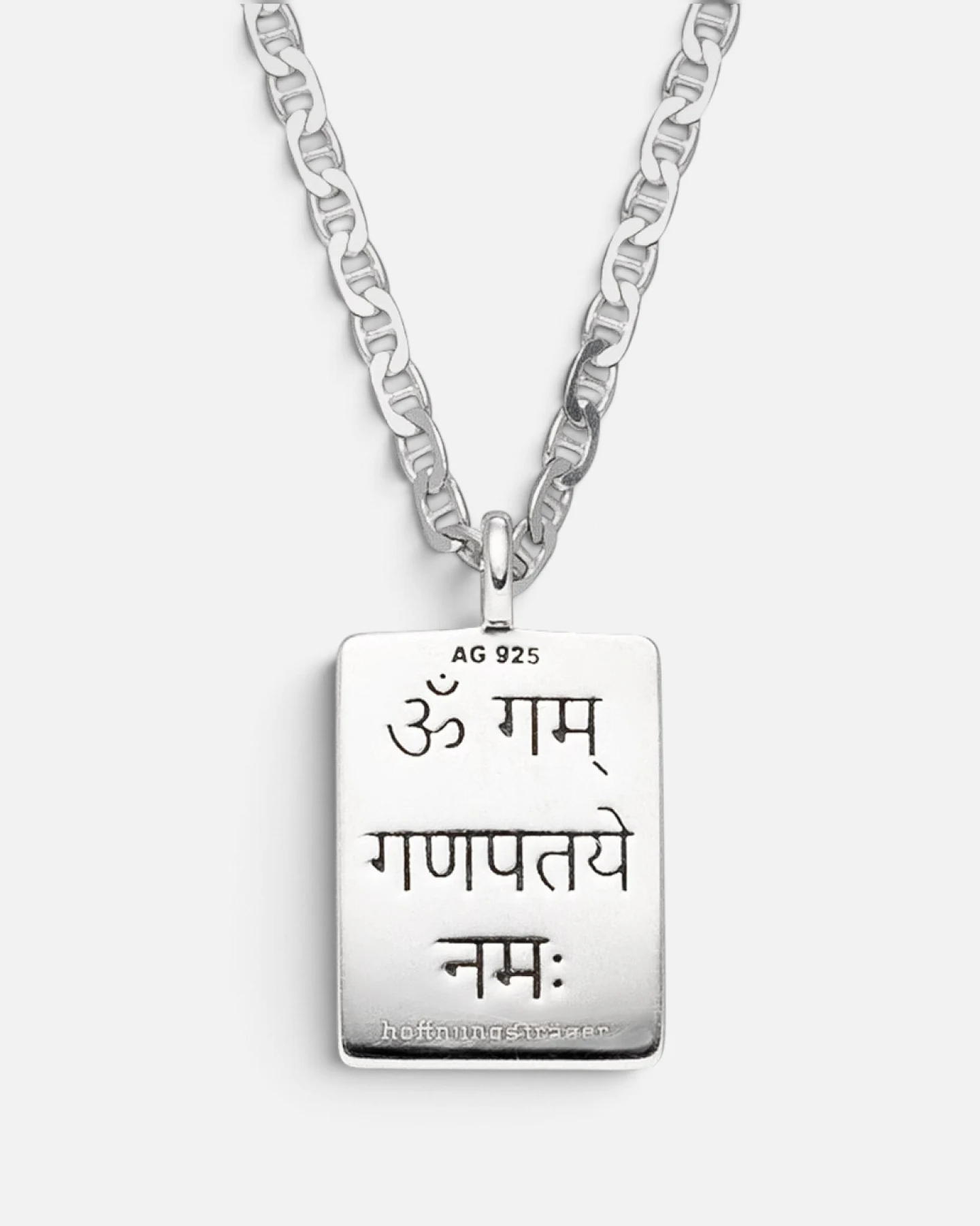 Hoffnungsträger Ganesha Kette Amulett Optimist - Silber – Ansicht 3