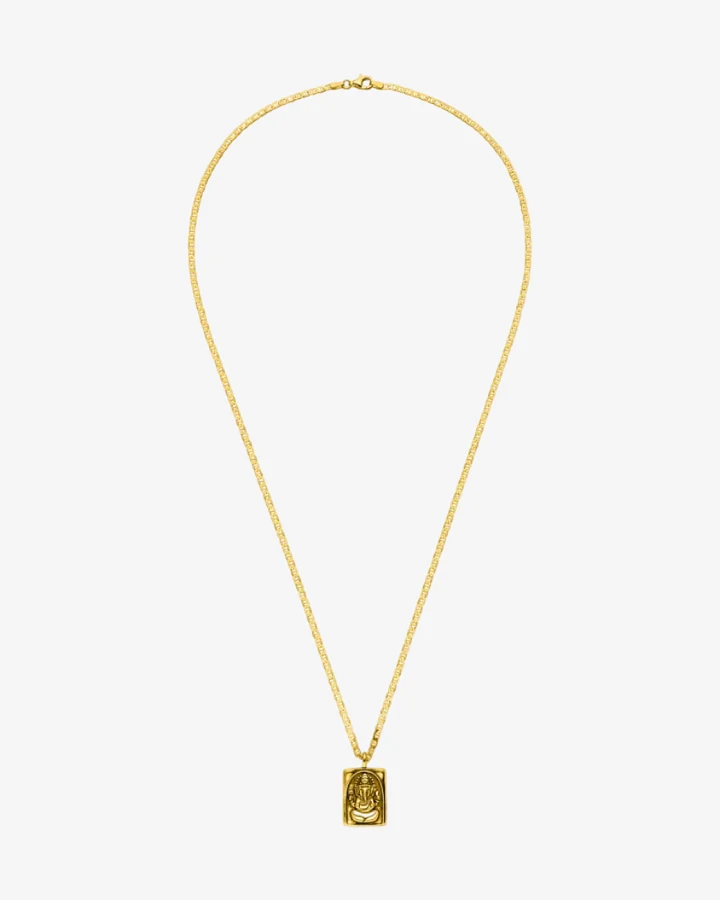 Hoffnungsträger Ganesha Kette Amulett „Optimist“, Gold