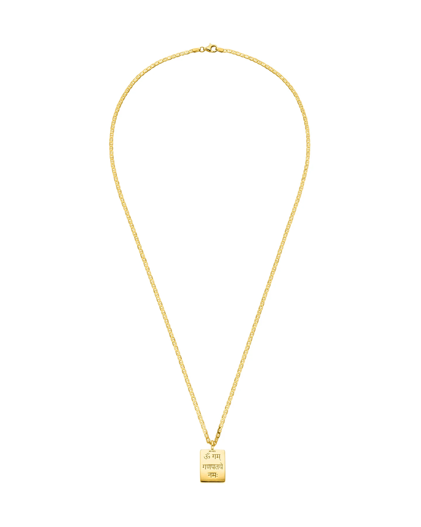 Hoffnungsträger Ganesha Kette Amulett „Optimist“, Gold – Ansicht 2