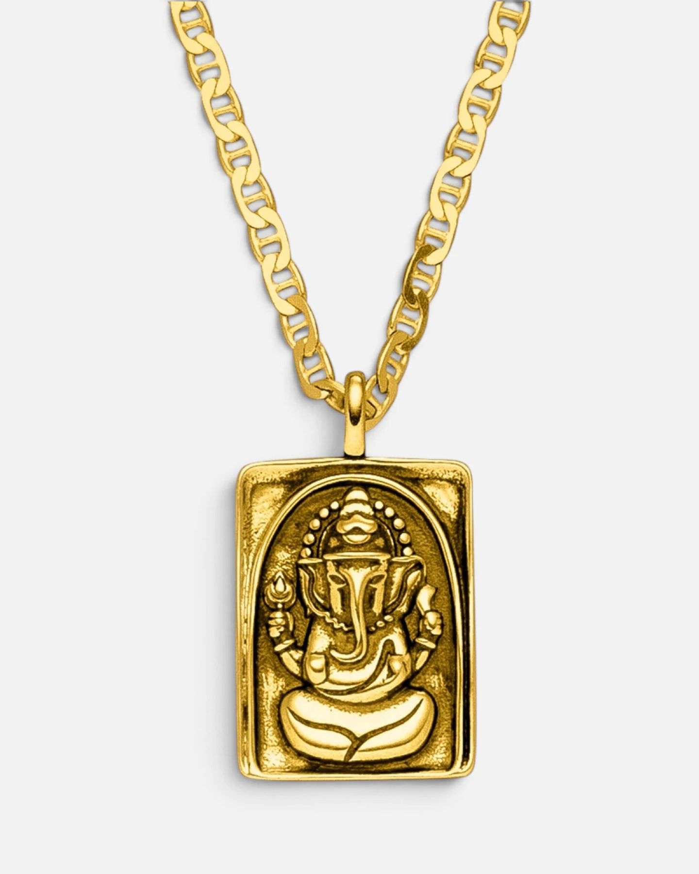 Hoffnungsträger Ganesha Kette Amulett Optimist - Gold – Ansicht 3