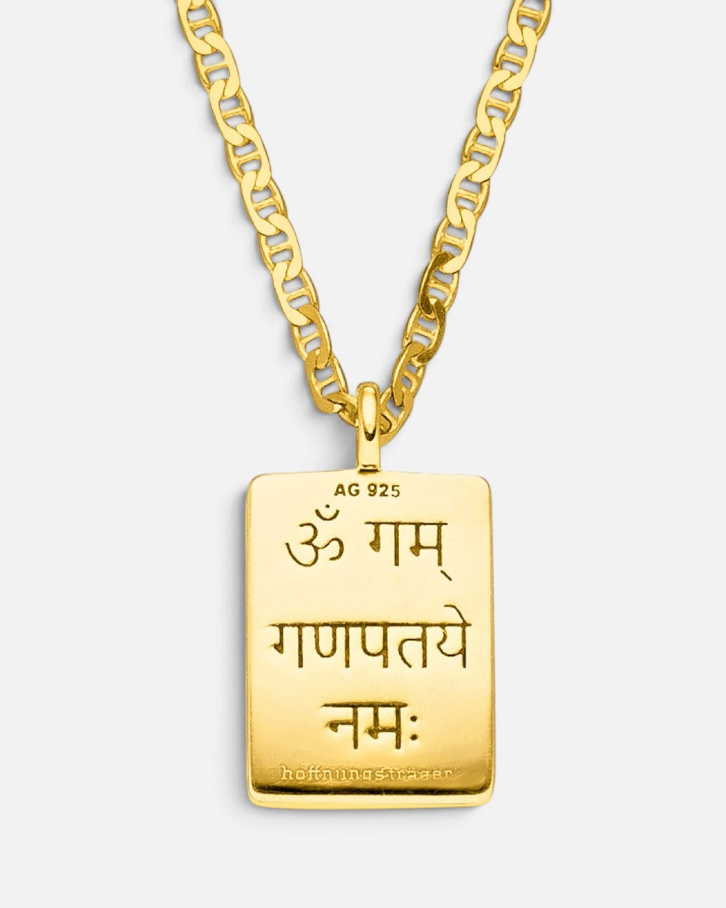 Hoffnungsträger Ganesha Kette Amulett Optimist - Gold – Ansicht 4