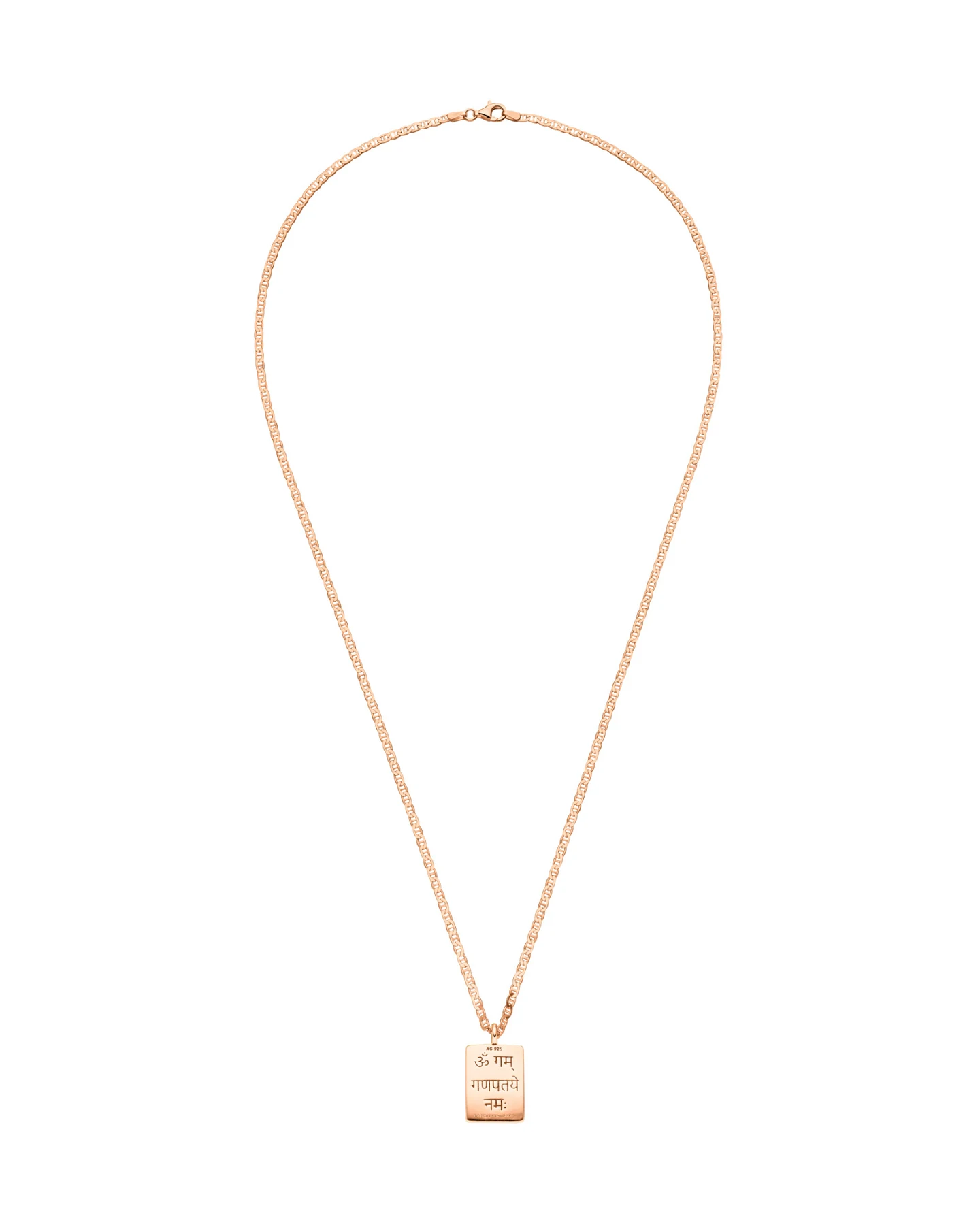 Hoffnungsträger Ganesha Kette Amulett „Optimist“, Roségold – Ansicht 5