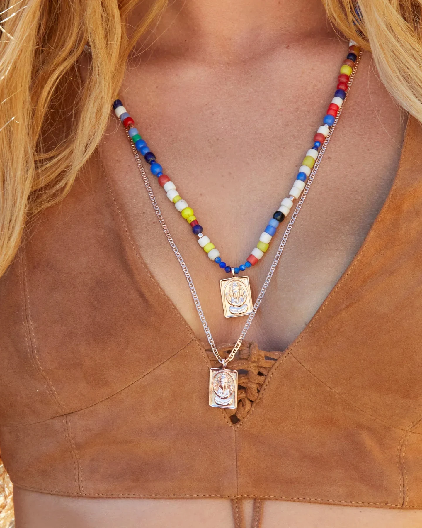 Hoffnungsträger Ganesha Kette Amulett „Optimist“, Roségold – Ansicht 6
