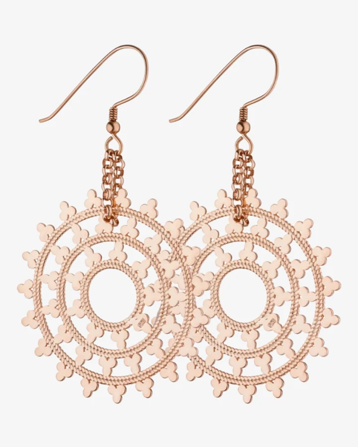 Hoffnungsträger Wheel of Karma Ohrhänger Rosé