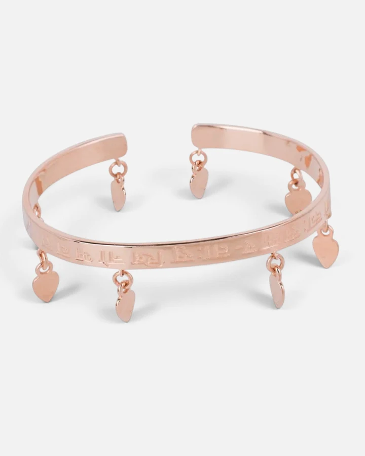 Hoffnungsträger Mantra Armreif 'Lokah Samstah' Glückstränen - Roségold