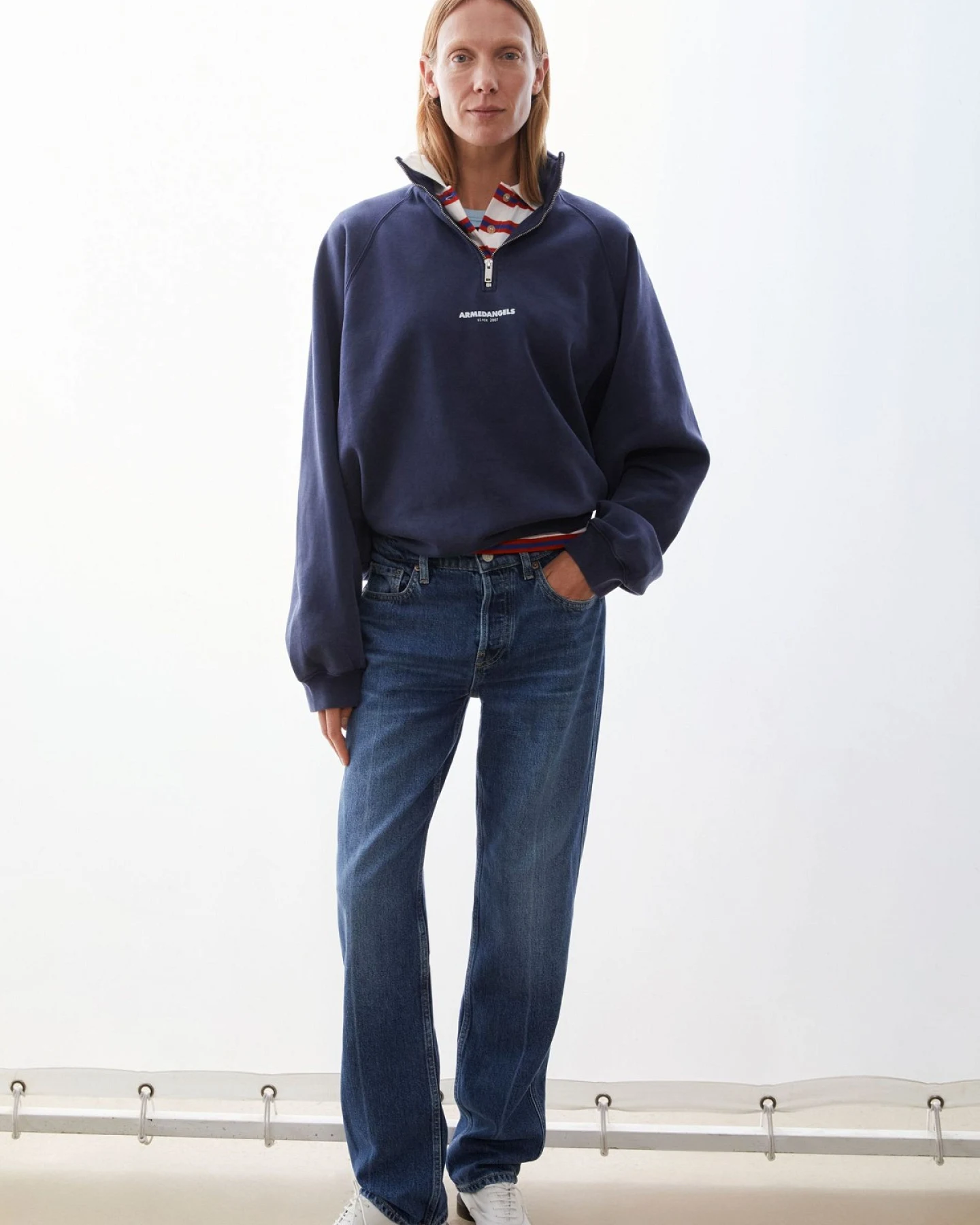 Sweattroyer Blau – Ansicht 3