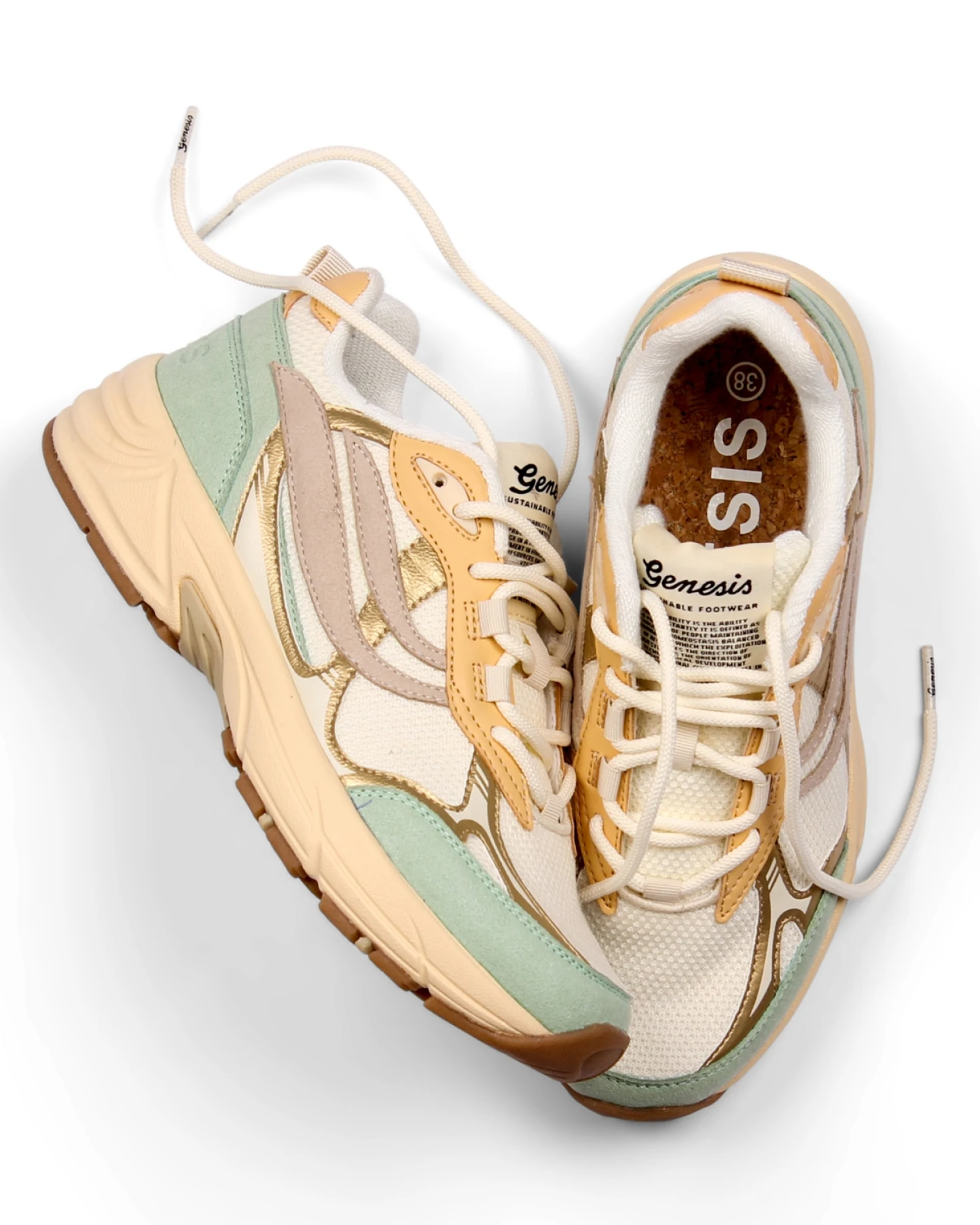 Sneaker G-Eco`99 Metallic Mint/Gold/Sand – Ansicht 2