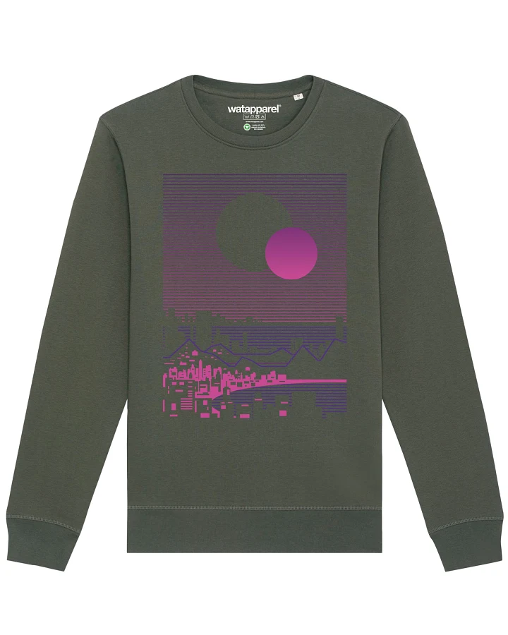 Watapparel Sweatshirt Sun and Moon Skyline