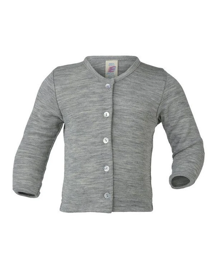 Engel natur Baby Feinripp-Cardigan Bio-Wolle/Seide