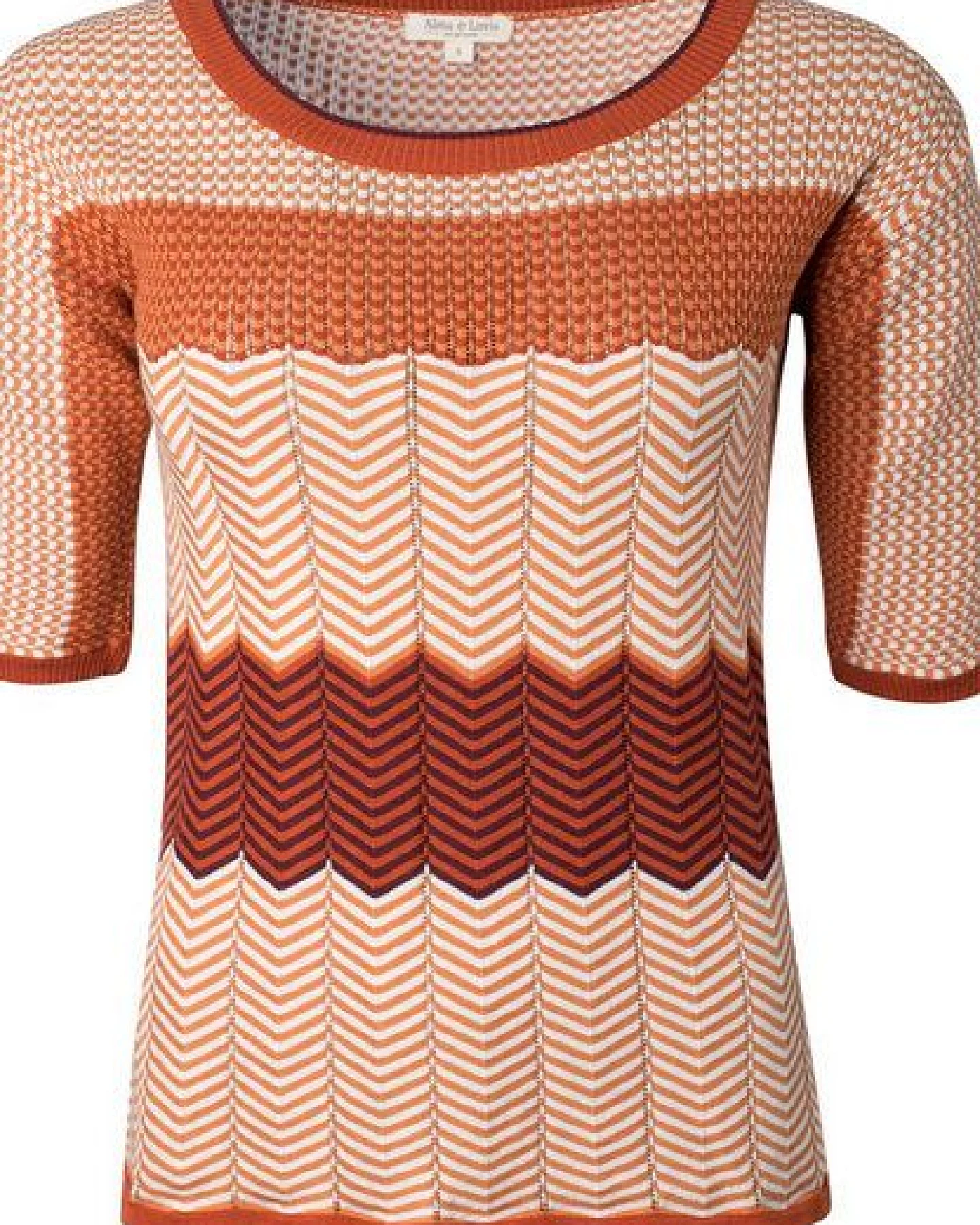 Alma & Lovis Muster-Pullover aus Bio-Baumwolle – Ansicht 4