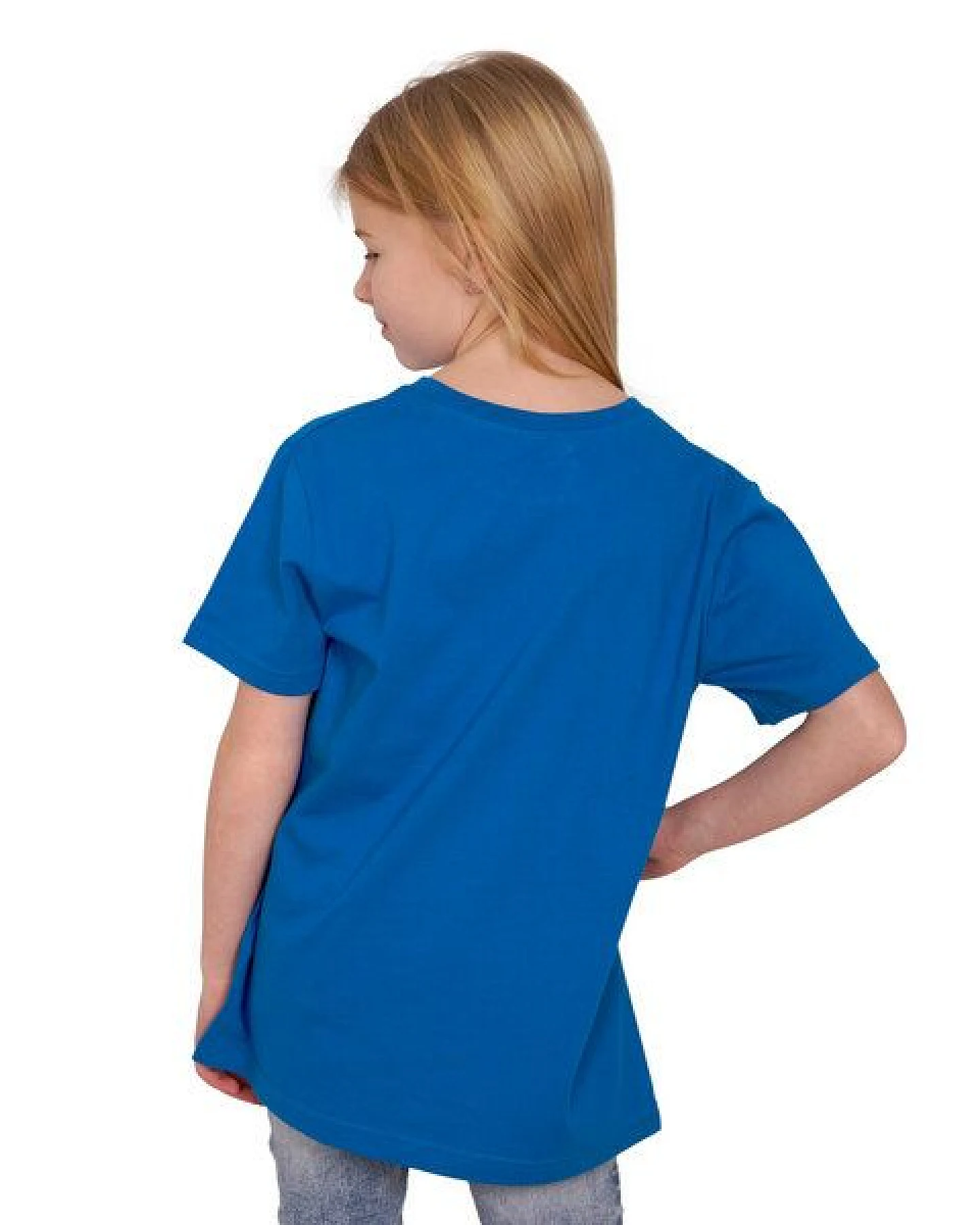 HANDGEDRUCKT "Pferdeliebe" Unisex Kinder T-Shirt – Ansicht 3