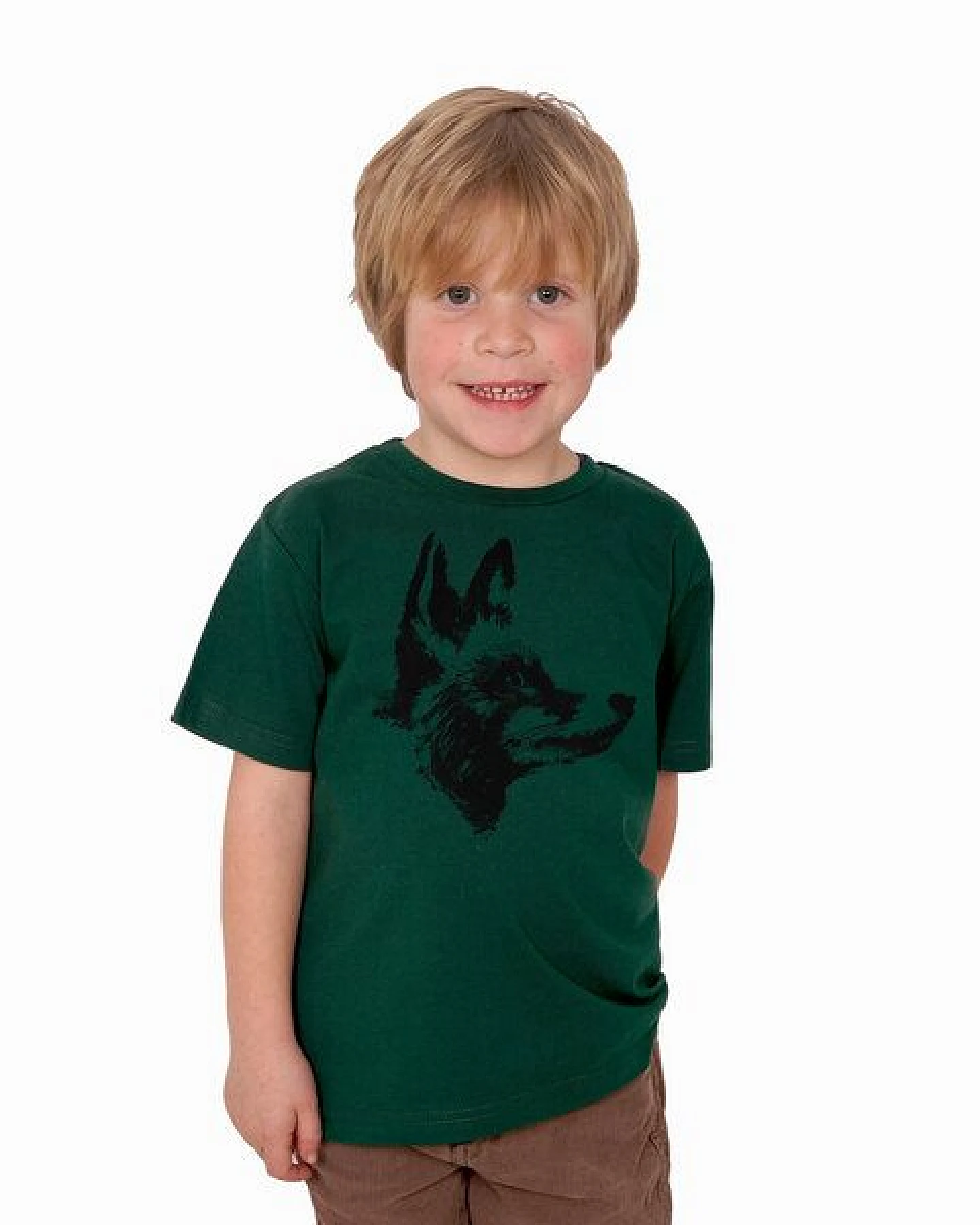 HANDGEDRUCKT "Reineke Fuchs" Kinder-T-Shirt reine Biobaumwolle (kbA) – Ansicht 3