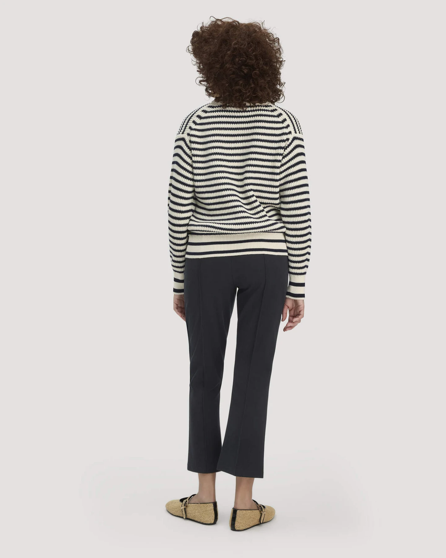 hessnatur Damen Jersey Hose Culotte Slim Leg aus Bio-Baumwolle - schwarz - Größe 34 – Ansicht 2