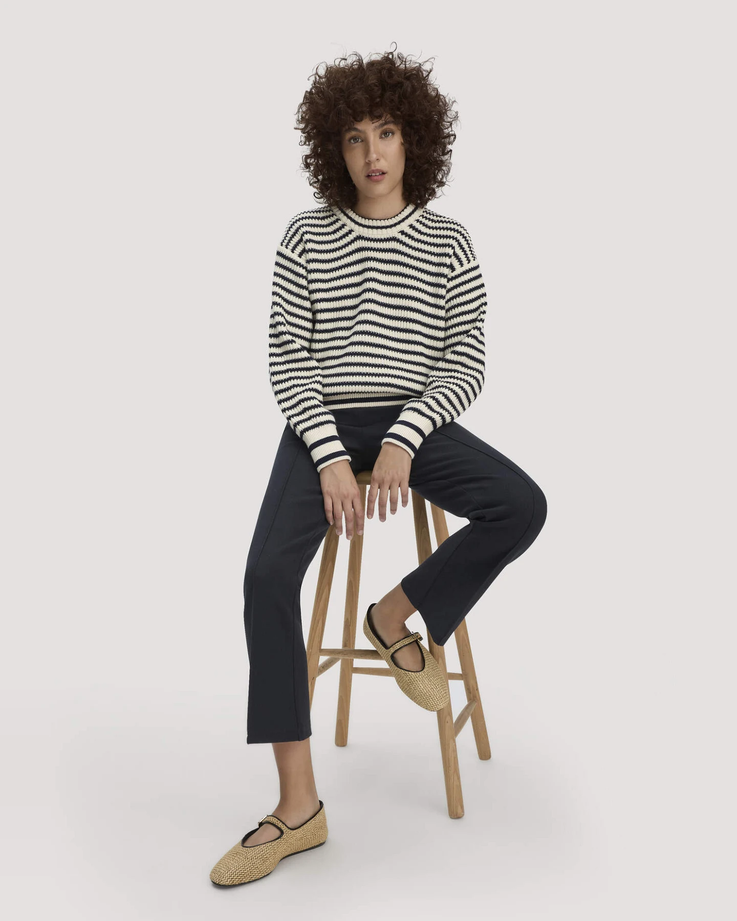 hessnatur Damen Jersey Hose Culotte Slim Leg aus Bio-Baumwolle - schwarz - Größe 34 – Ansicht 4