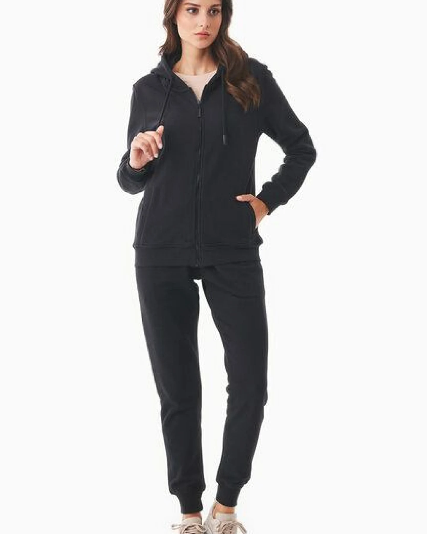 ORGANICATION Soft Touch Zip-Hoodie aus Bio-Baumwolle – Ansicht 2