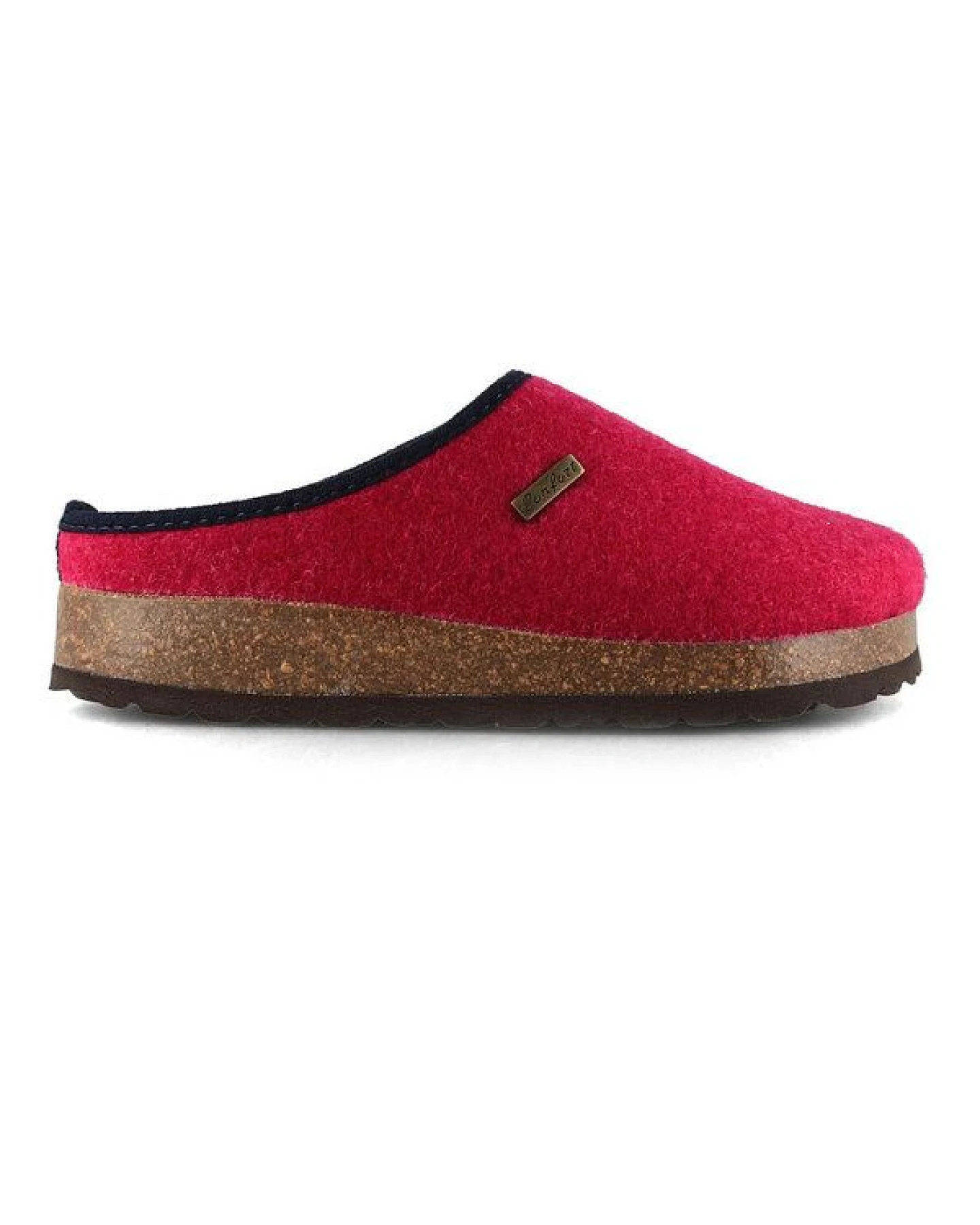 Tuffeln Vegane Hausschuhe im Tiroler Clogs Design - Unisex Filzpantoffeln mit Korkfußbett – Ansicht 3