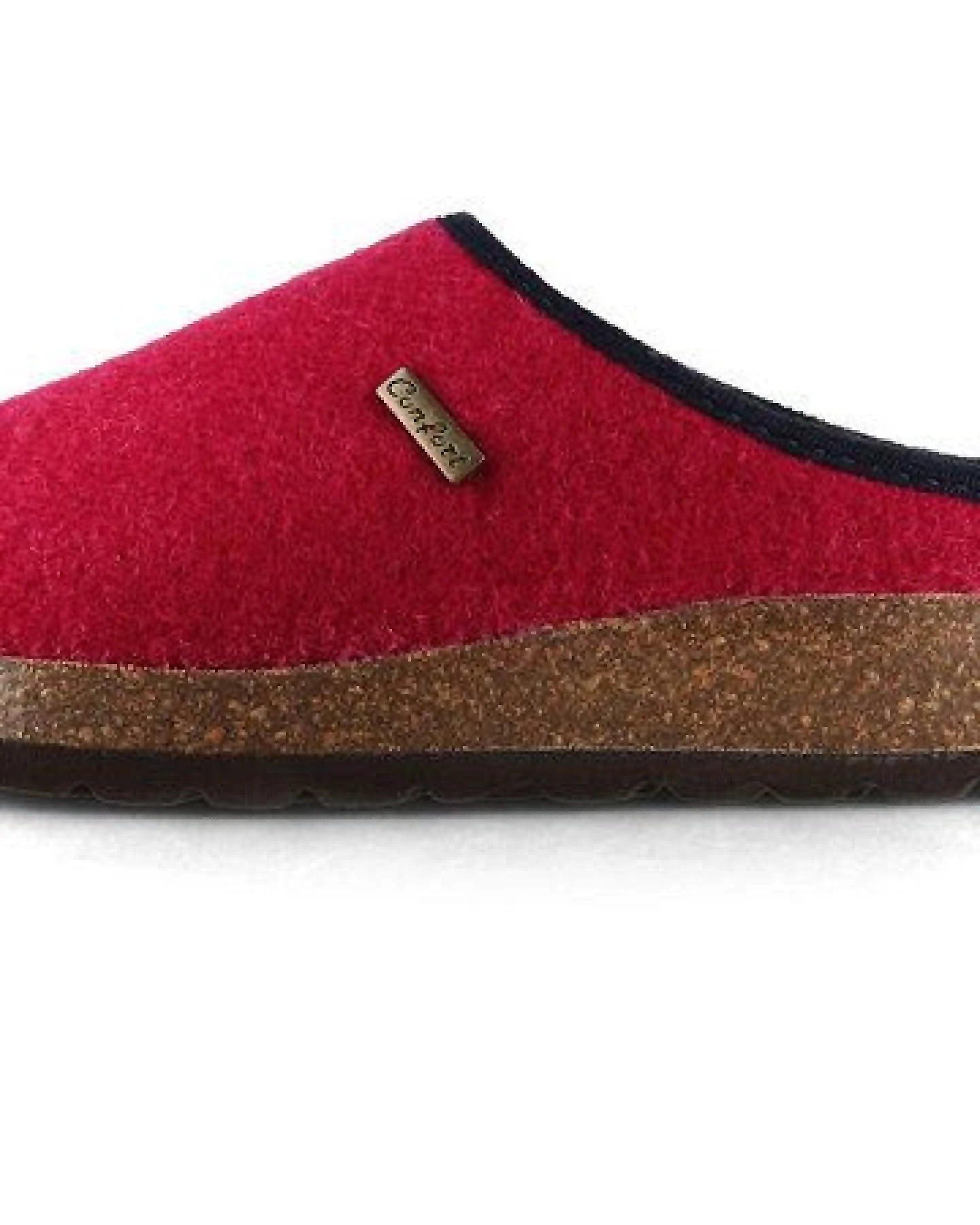 Tuffeln Vegane Hausschuhe im Tiroler Clogs Design - Unisex Filzpantoffeln mit Korkfußbett – Ansicht 4