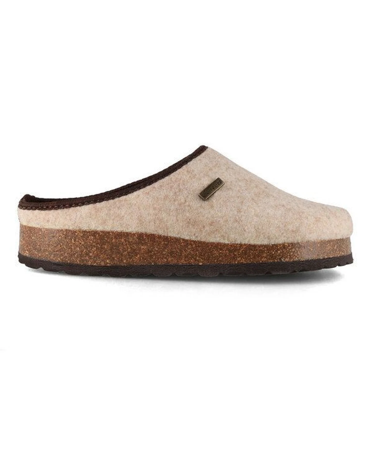 Tuffeln Vegane Hausschuhe im Tiroler Clogs Design - Unisex Filzpantoffeln mit Korkfußbett – Ansicht 3